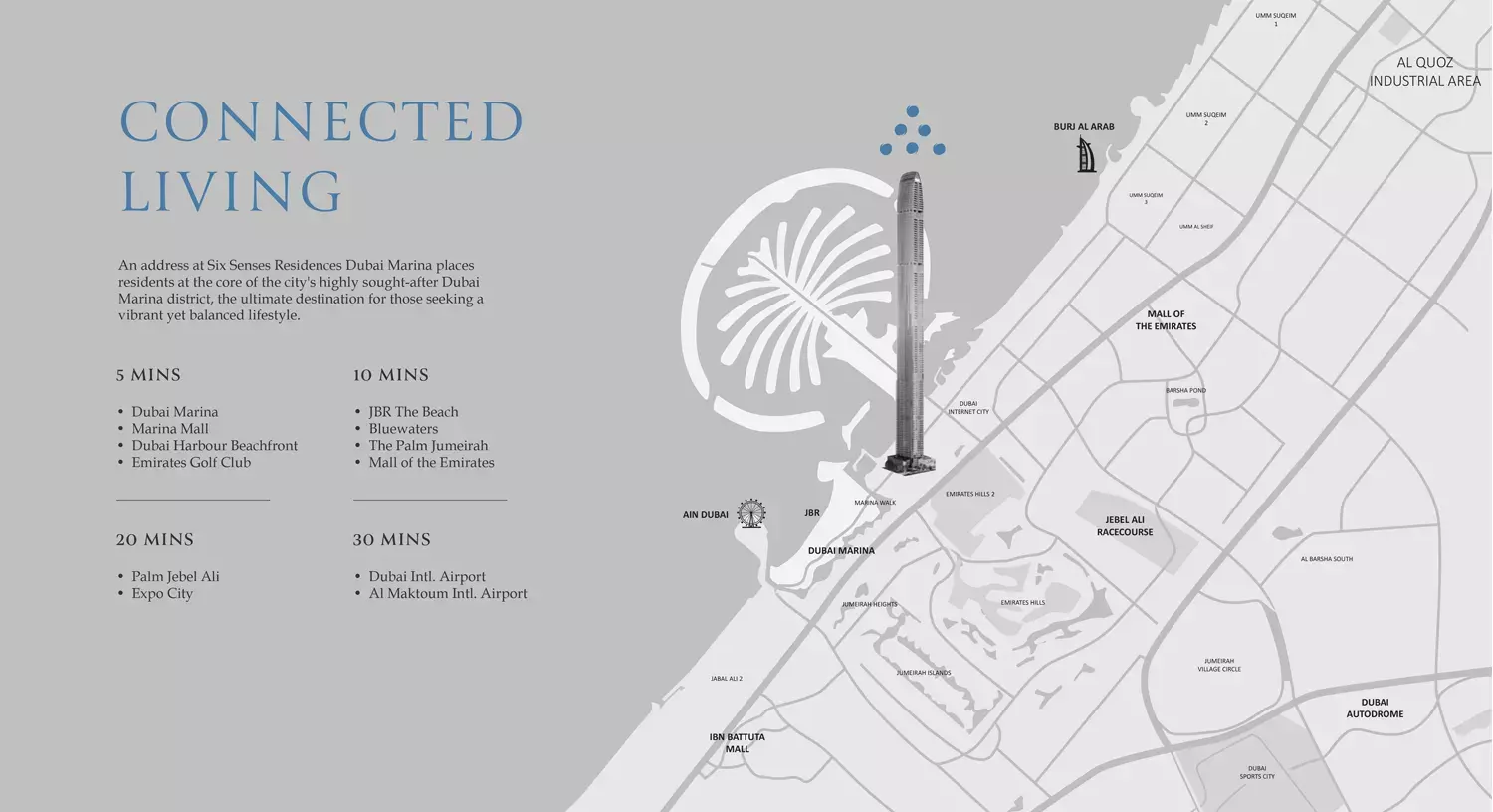 Six Senses Residences Dubai Marina – master plan