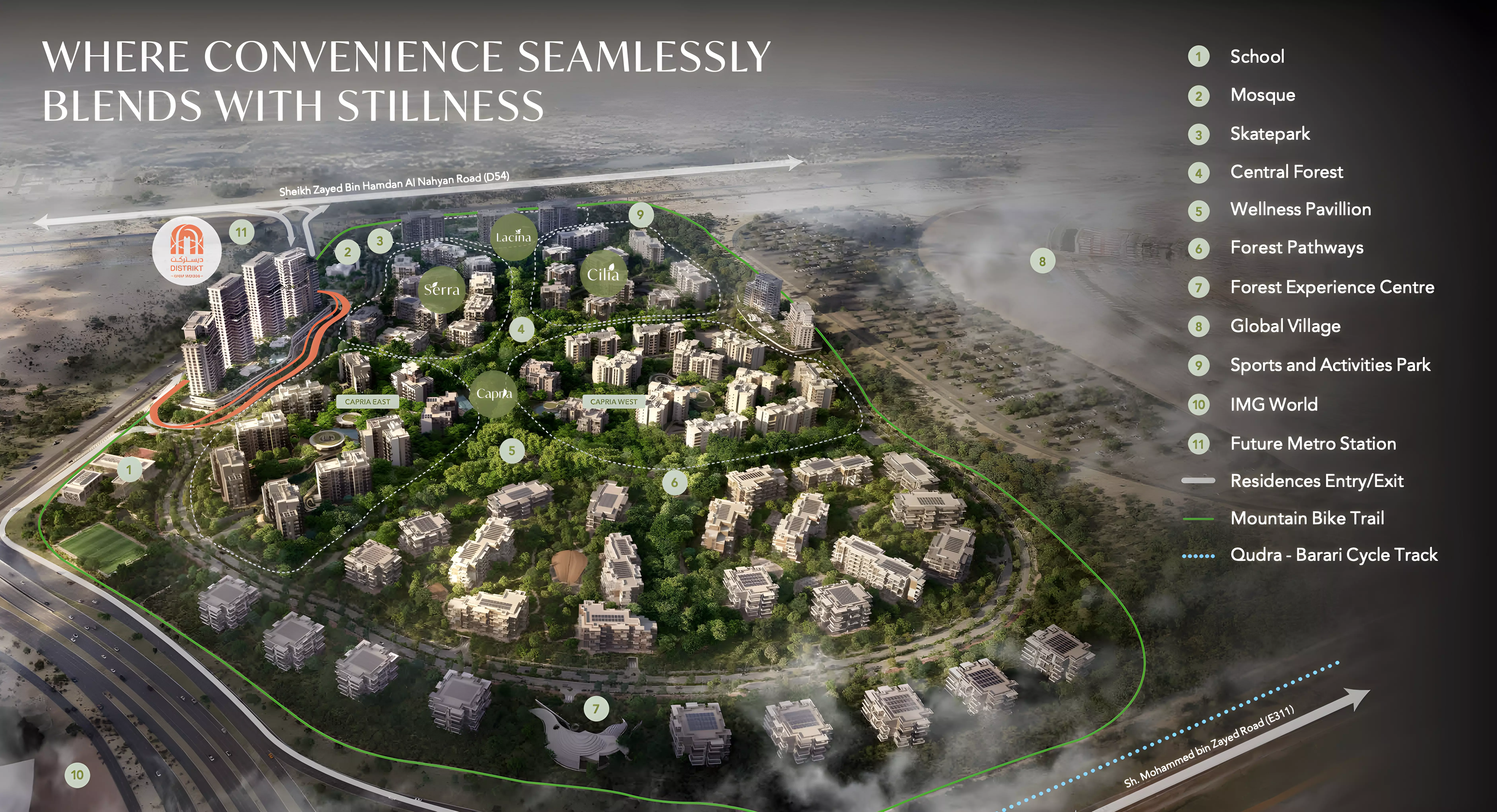 Distrikt at Ghaf Woods – master plan