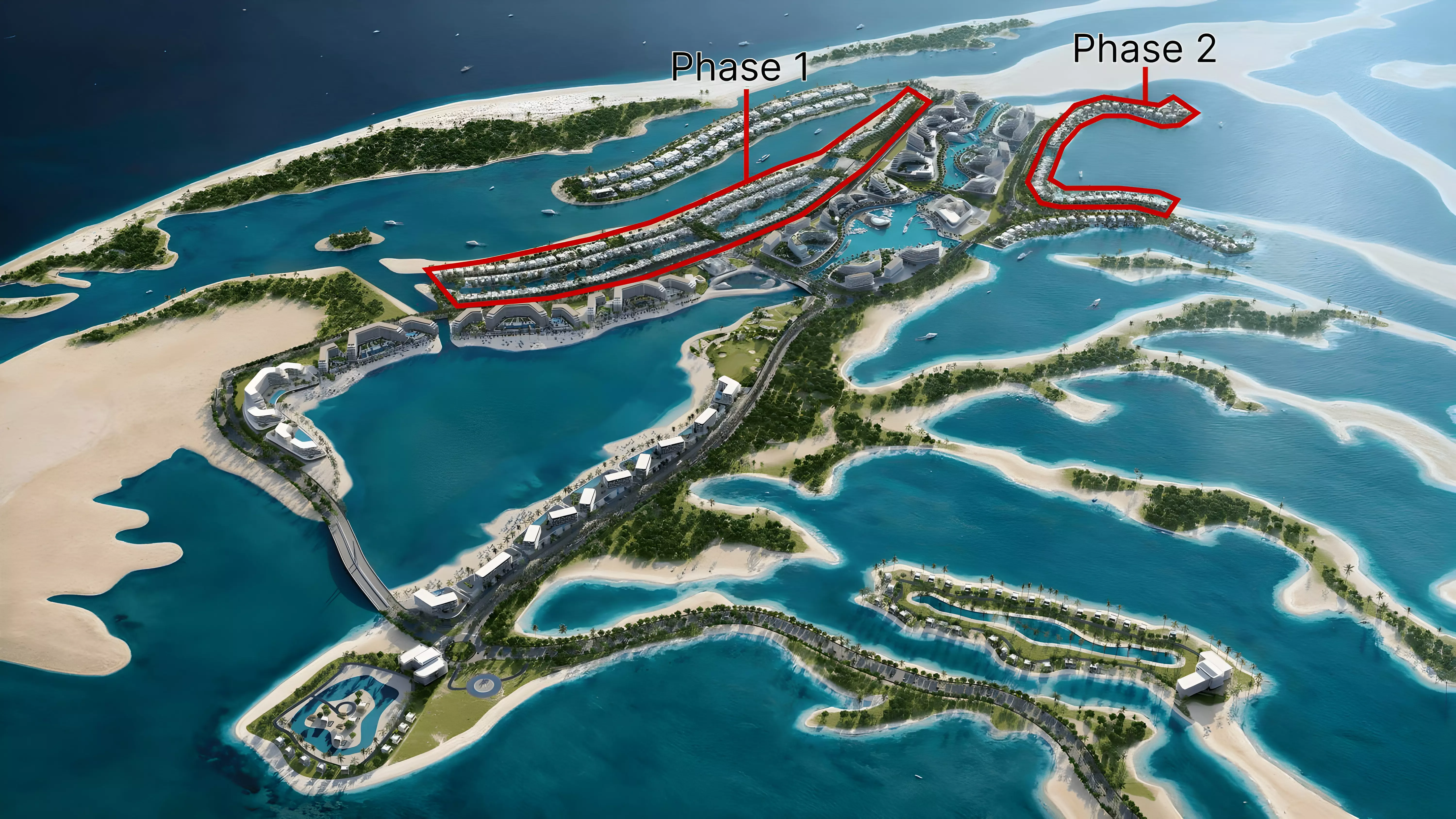 Sobha Siniya Island Villas Phases 2 – master plan