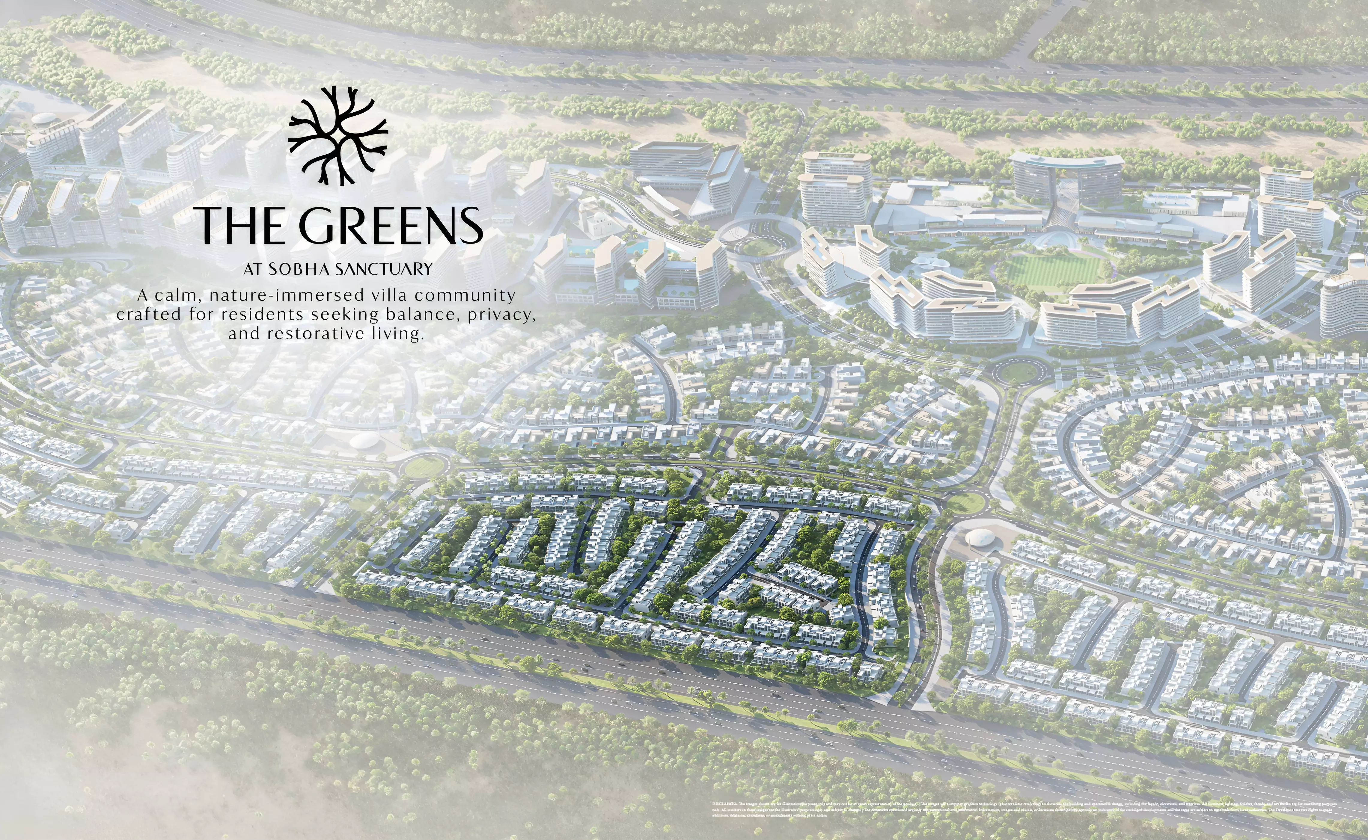 The Greens at Sobha Sanctuary – master plan