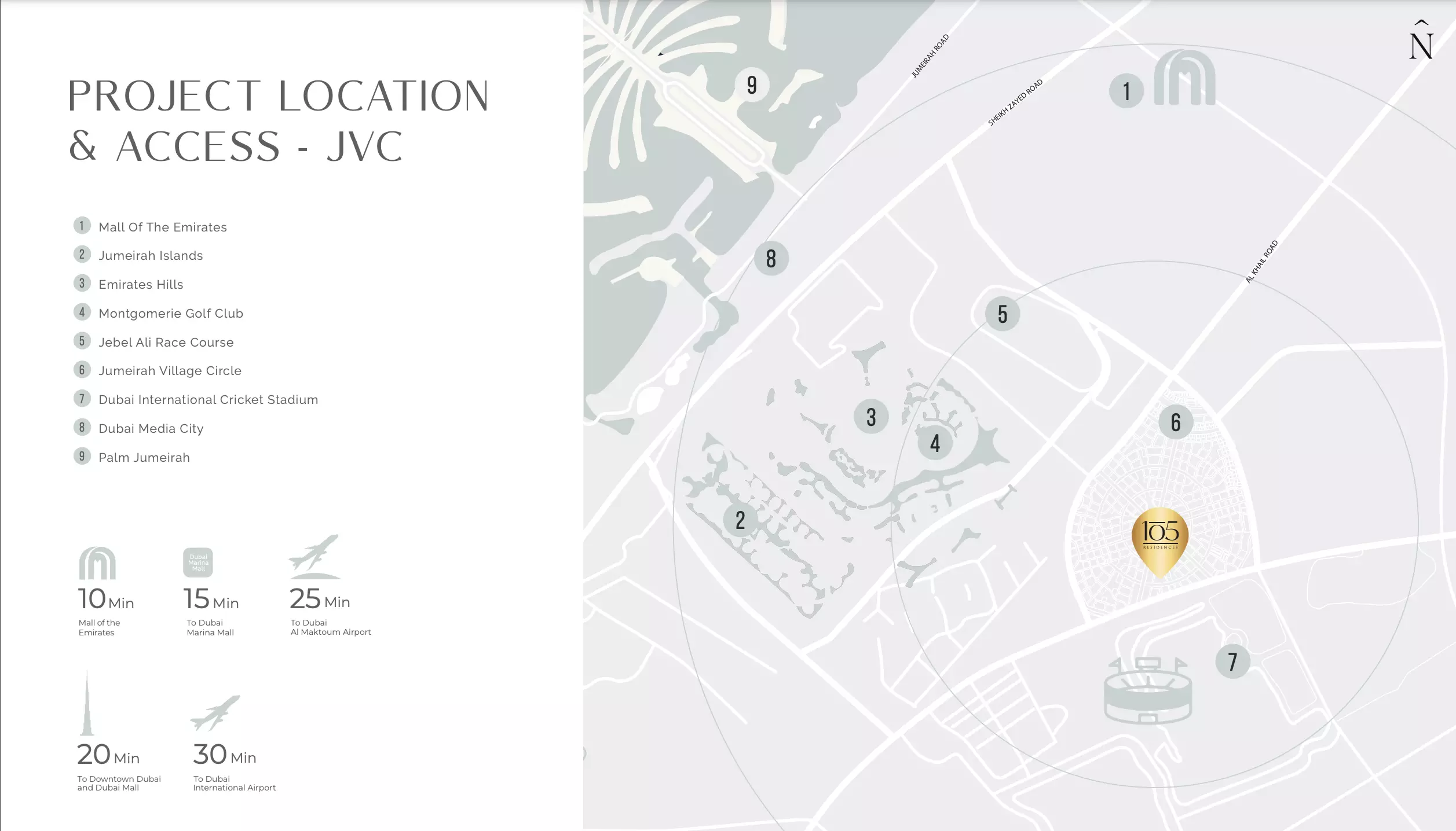 105 Residences – master plan
