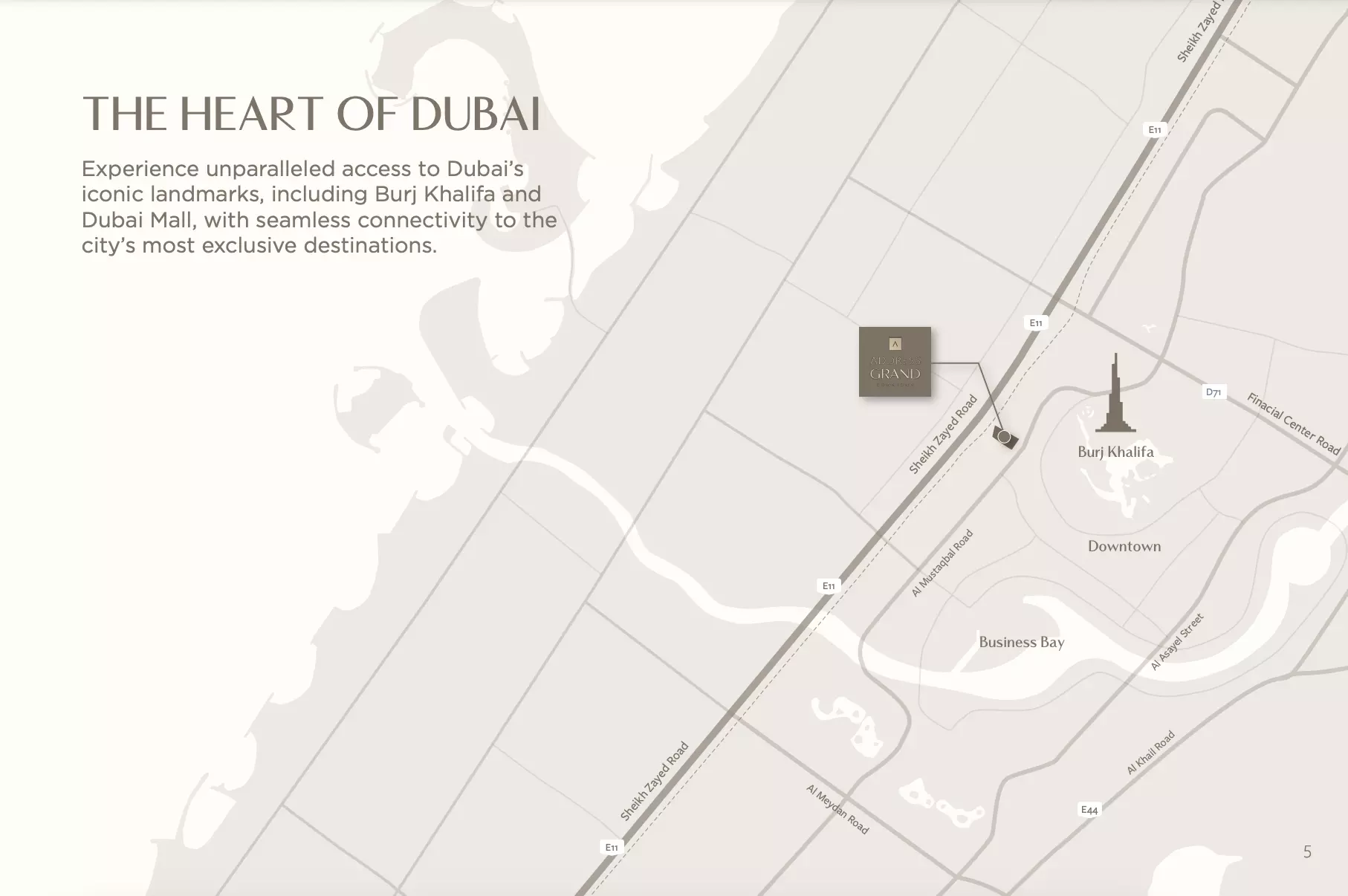 Address Grand Downtown – master plan