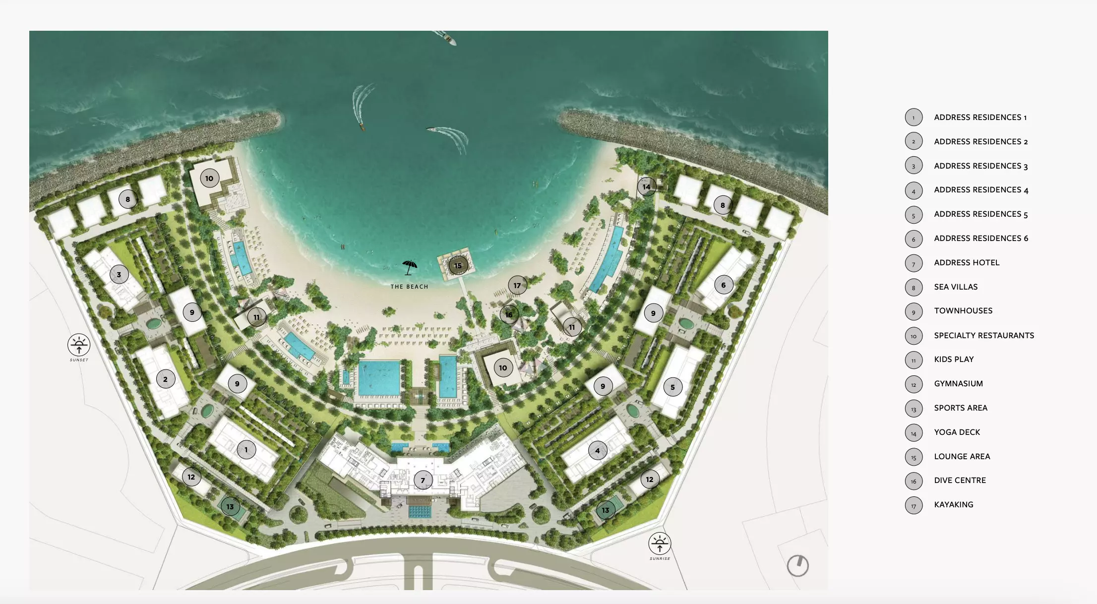 Address Residences Al Marjan Island – master plan