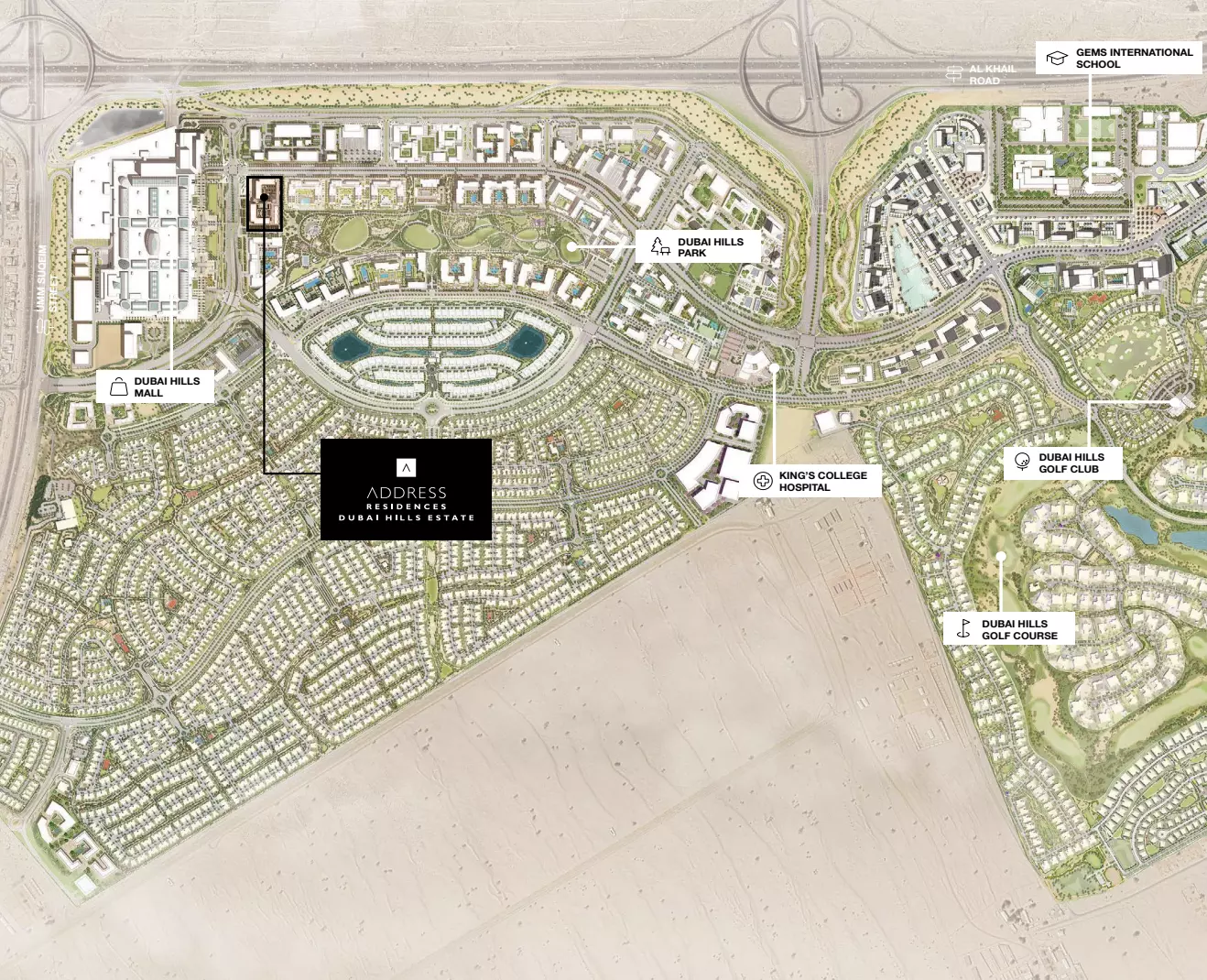 Address Residences at Dubai Hills Estate – master plan
