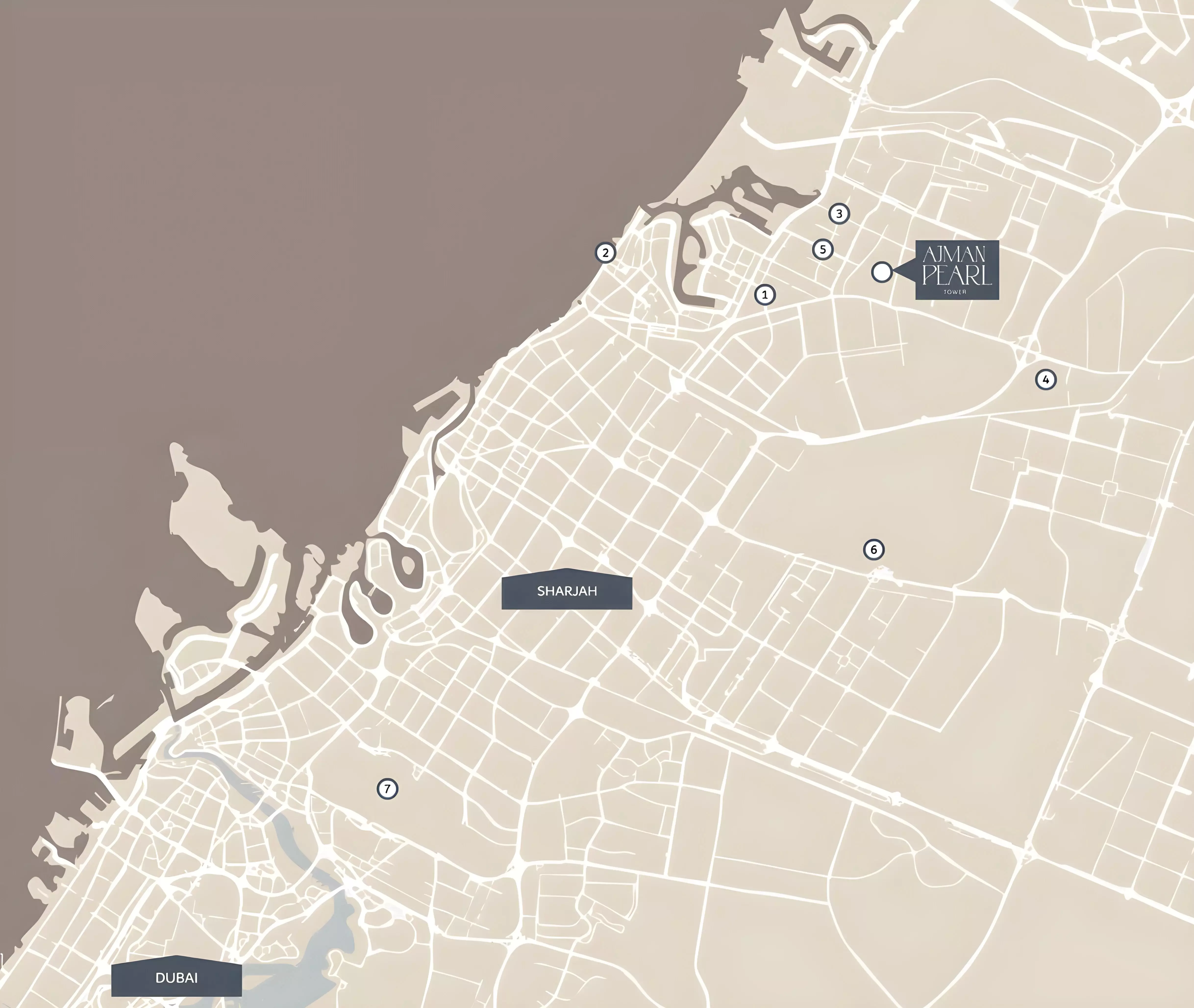 Ajman Pearl Tower – master plan