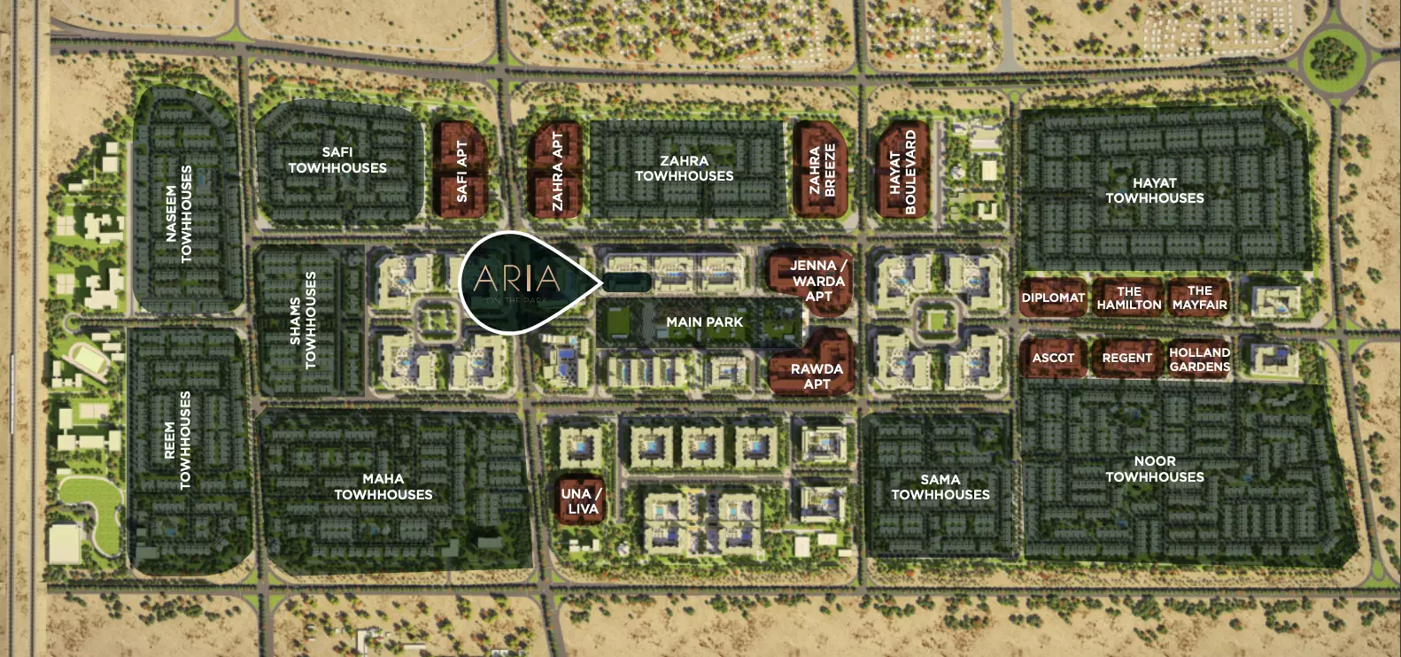 Aria at Town Square Park – master plan