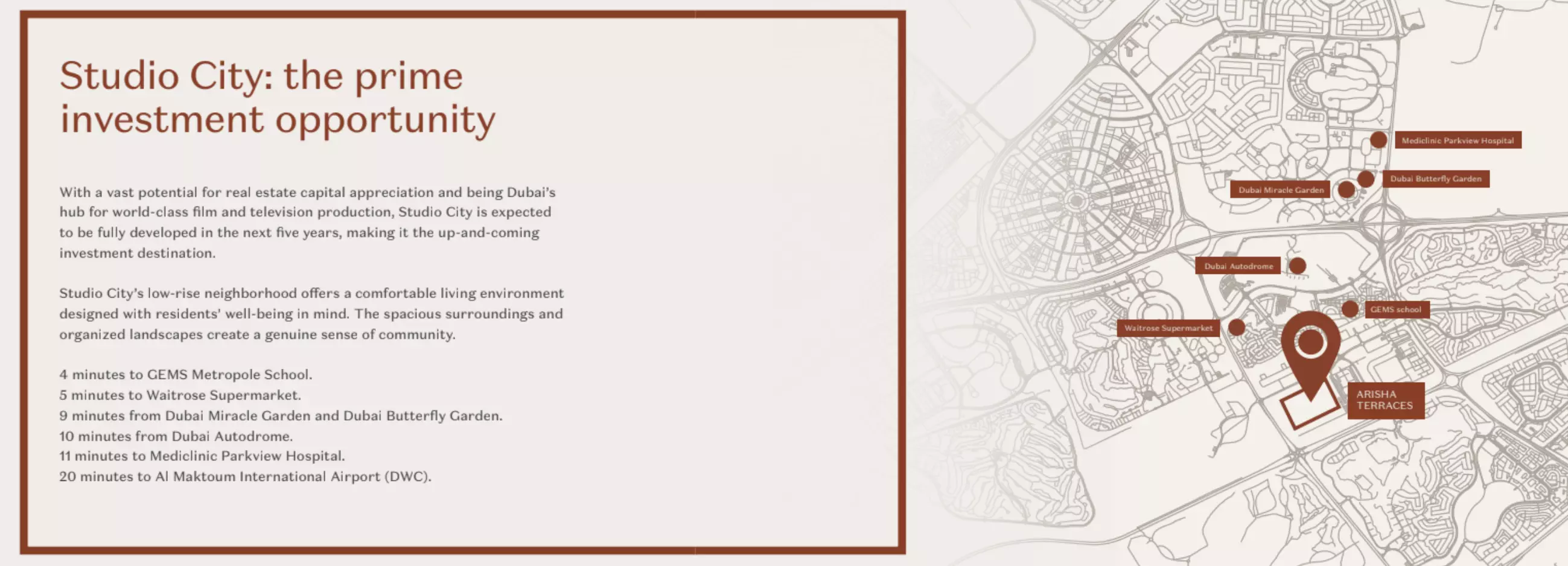 Arisha Terraces – master plan