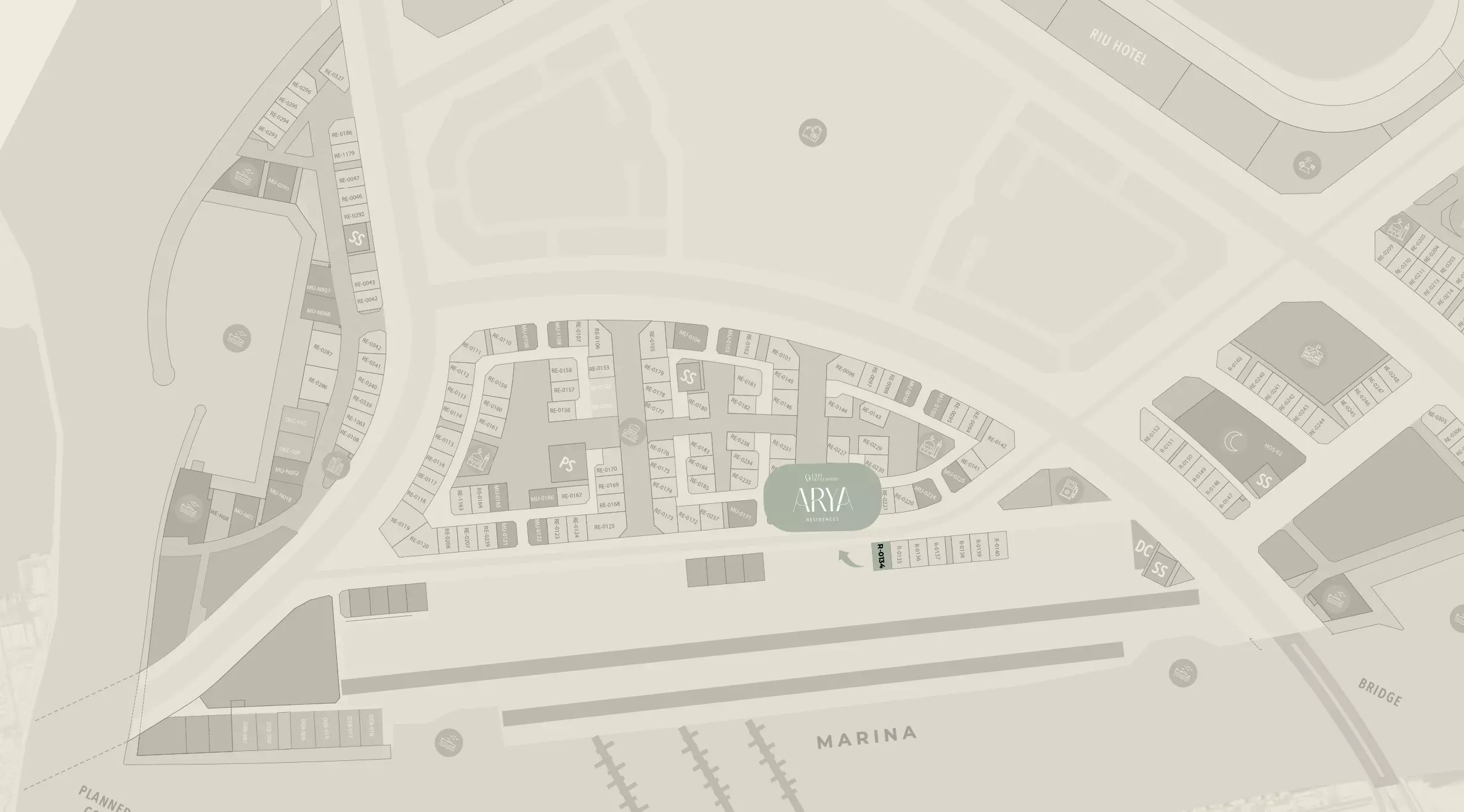 Arya Residences – master plan
