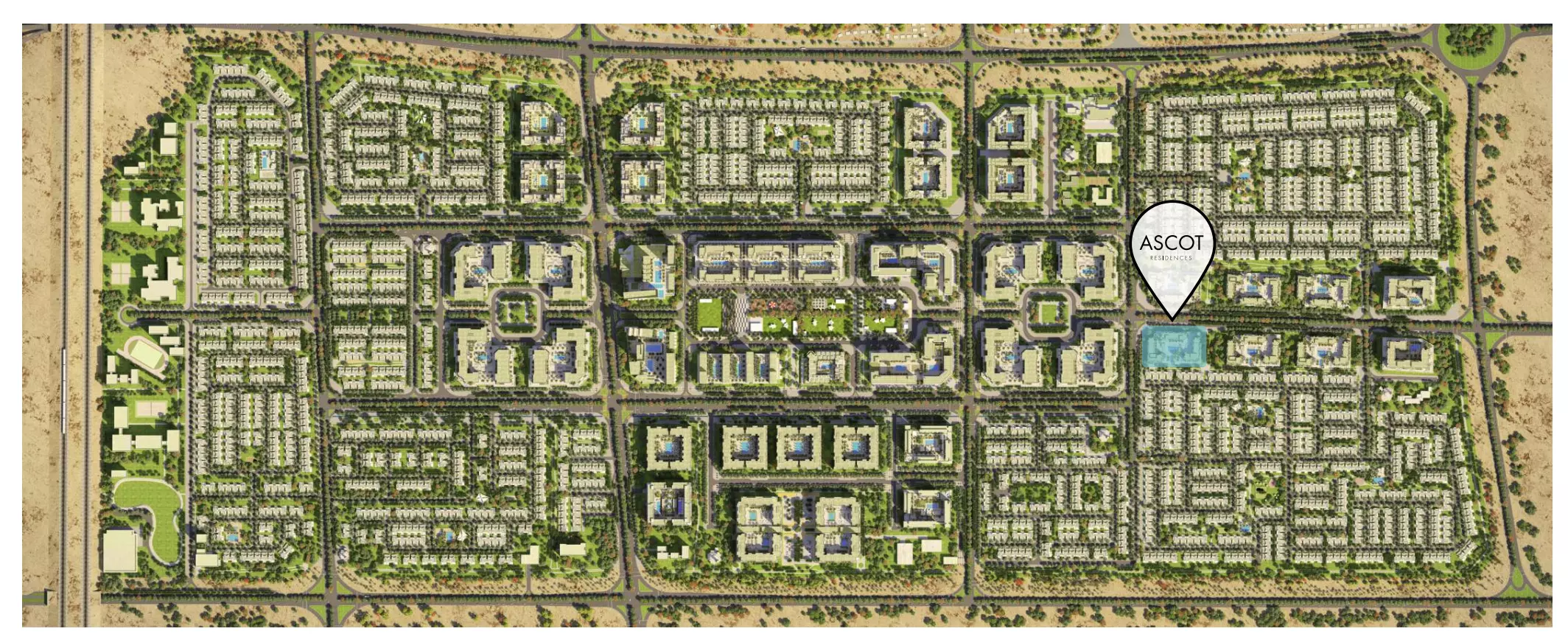 Ascot Residences – master plan