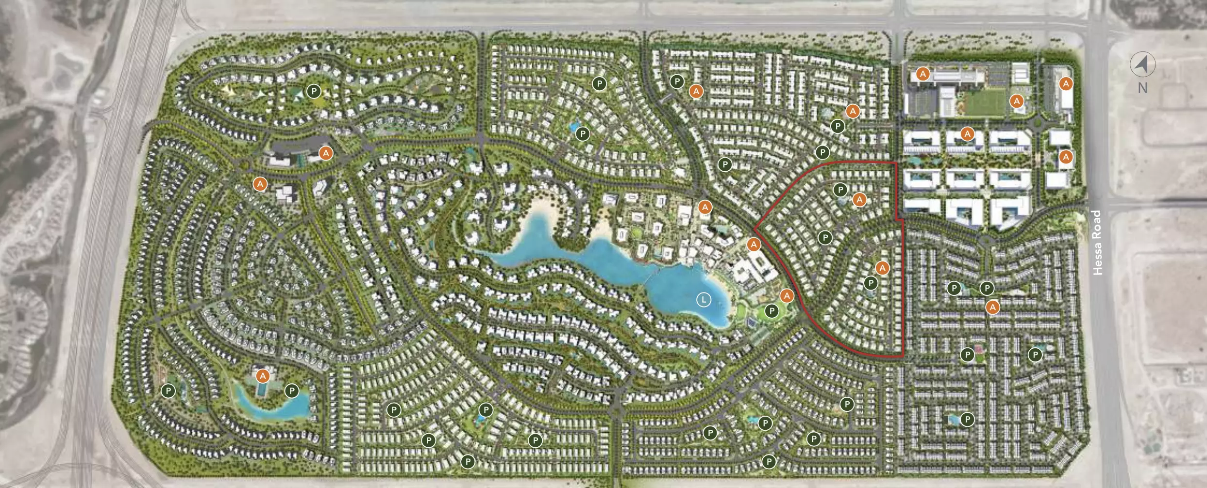 Aura Tilal Al Ghaf – master plan