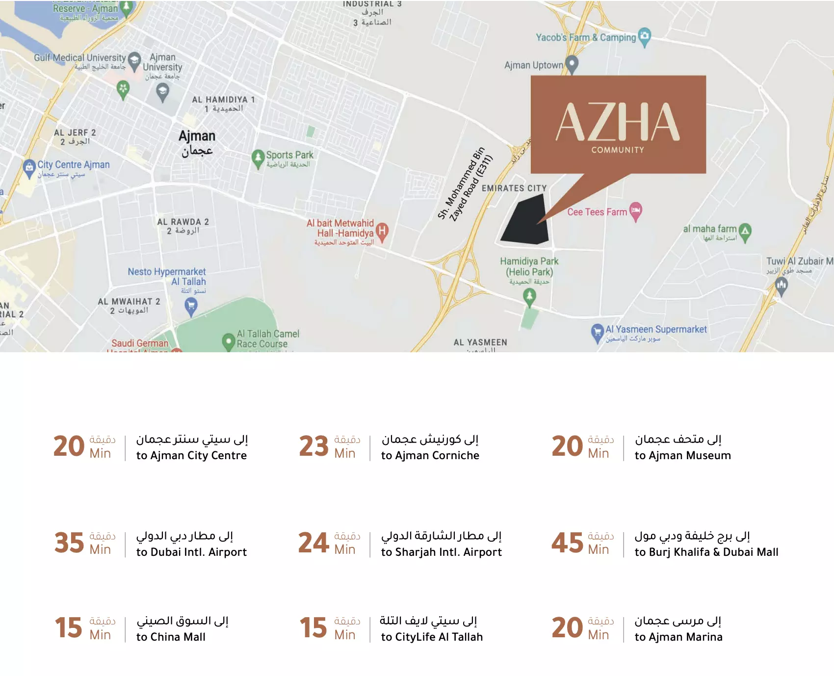 Azha Al Aamra Residences – master plan