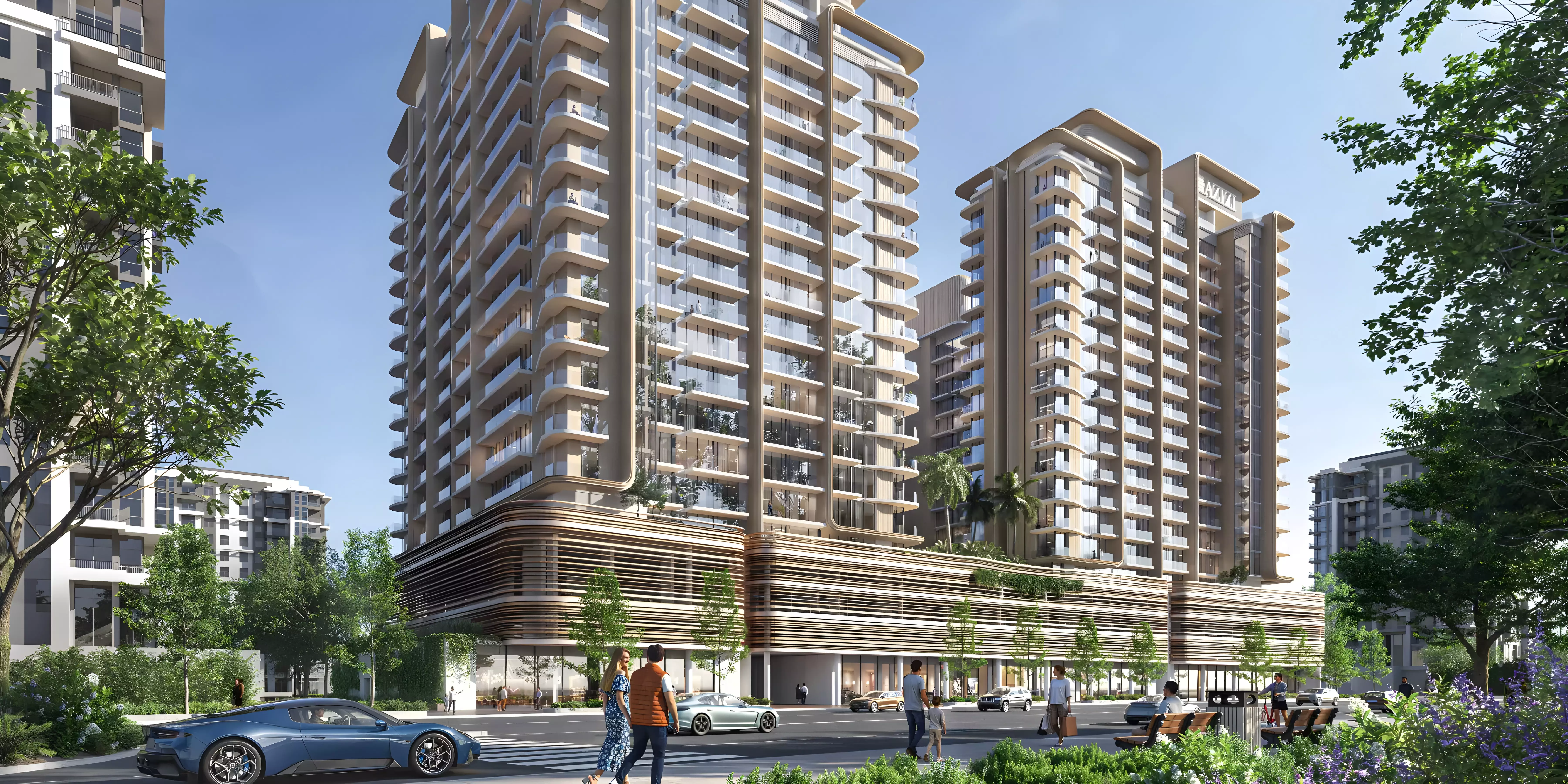 Azizi Jaddaf Beach Oasis – main view