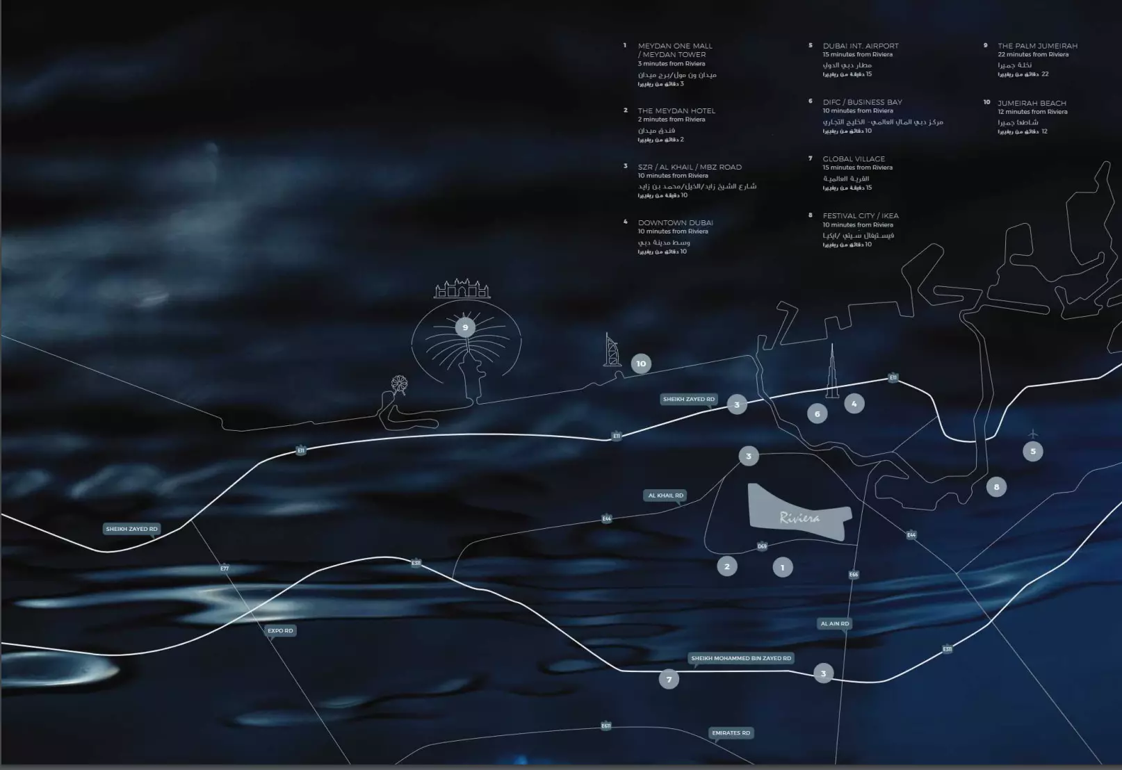 Azizi Riviera Beachfront – master plan