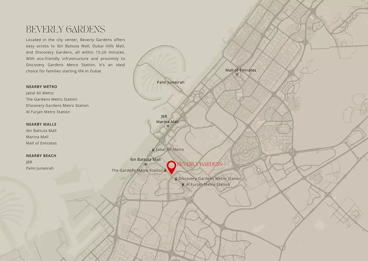 Beverly Gardens – master plan