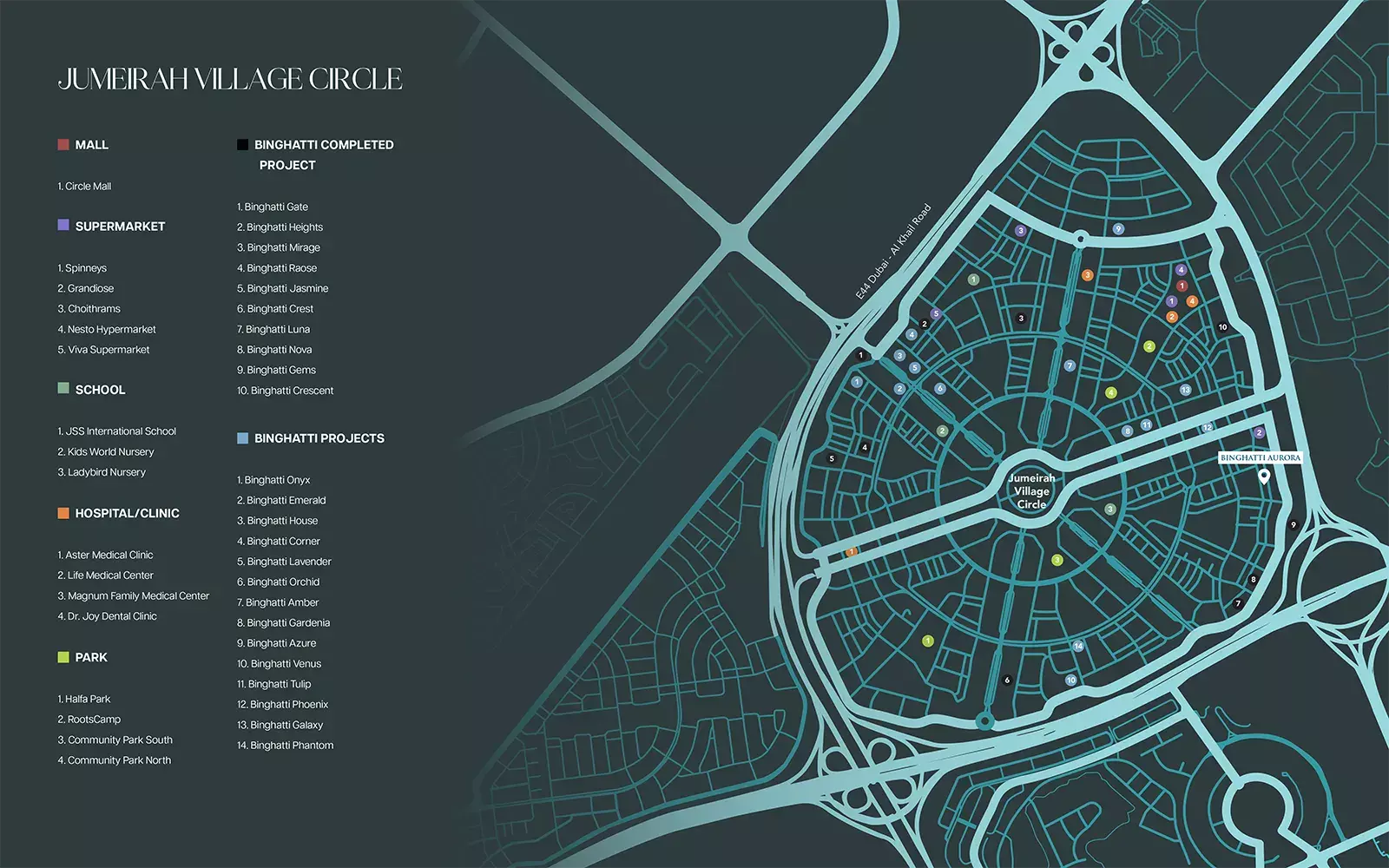 Binghatti Aurora – master plan