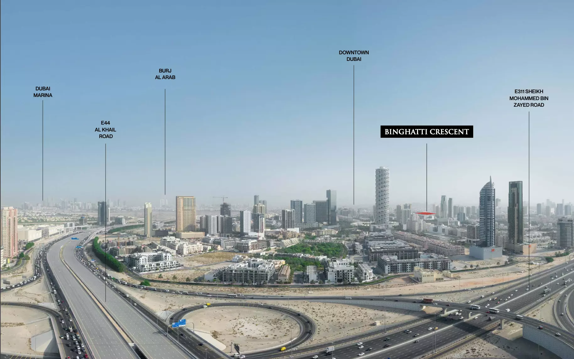 Binghatti Crescent – master plan