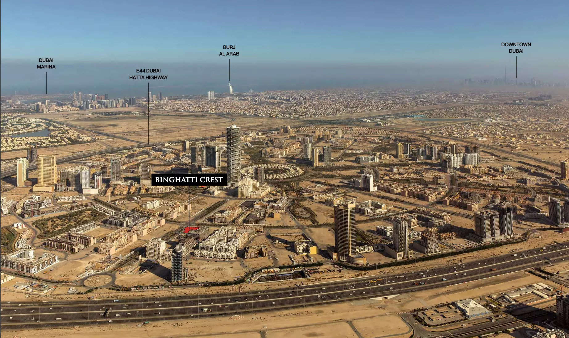Binghatti Crest – master plan