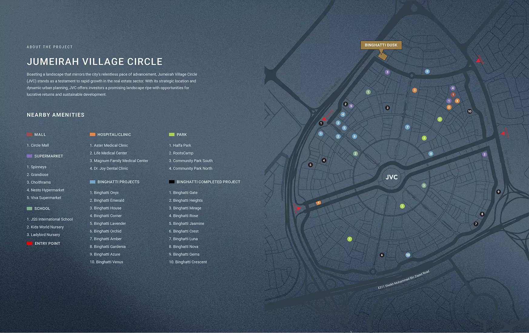 Binghatti Dusk – master plan