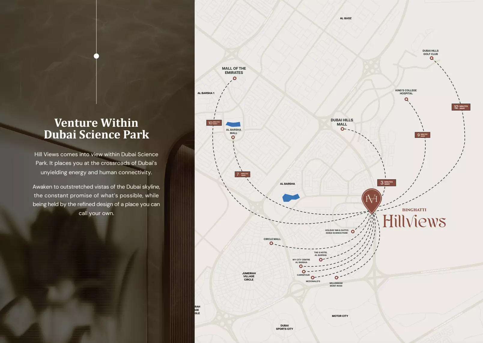 Binghatti Hillviews – master plan