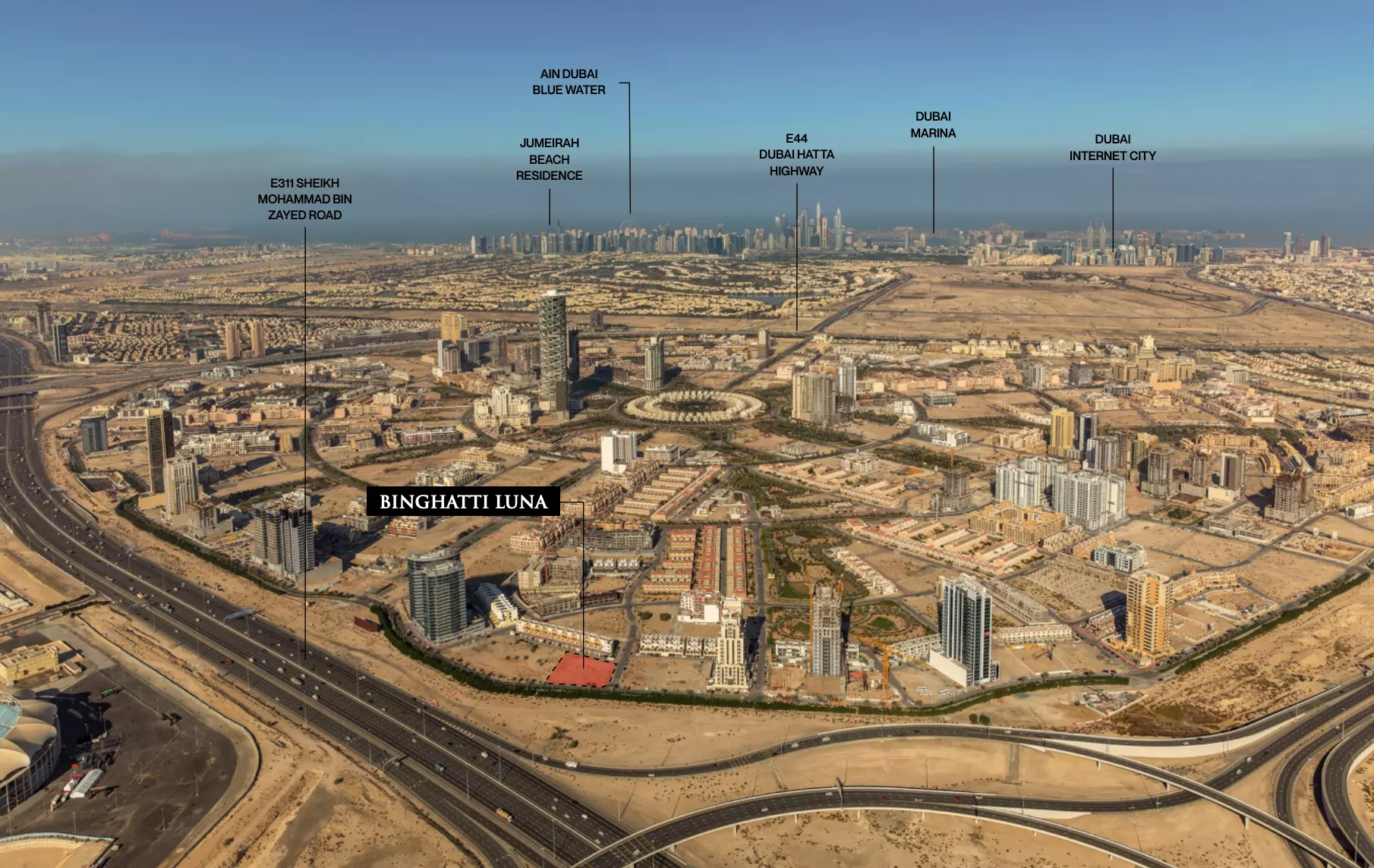 Binghatti Luna – master plan