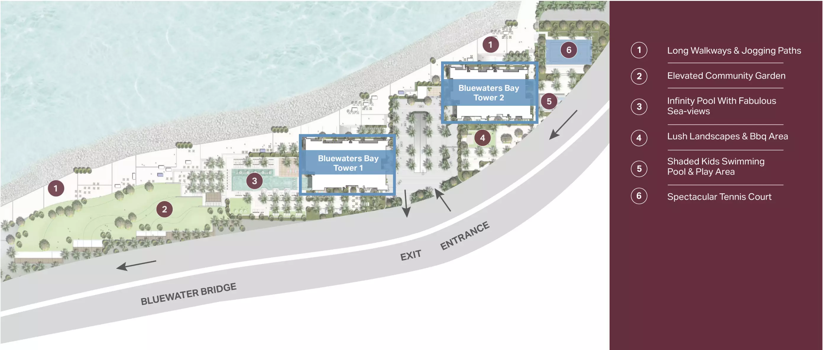 Bluewaters Bay – master plan