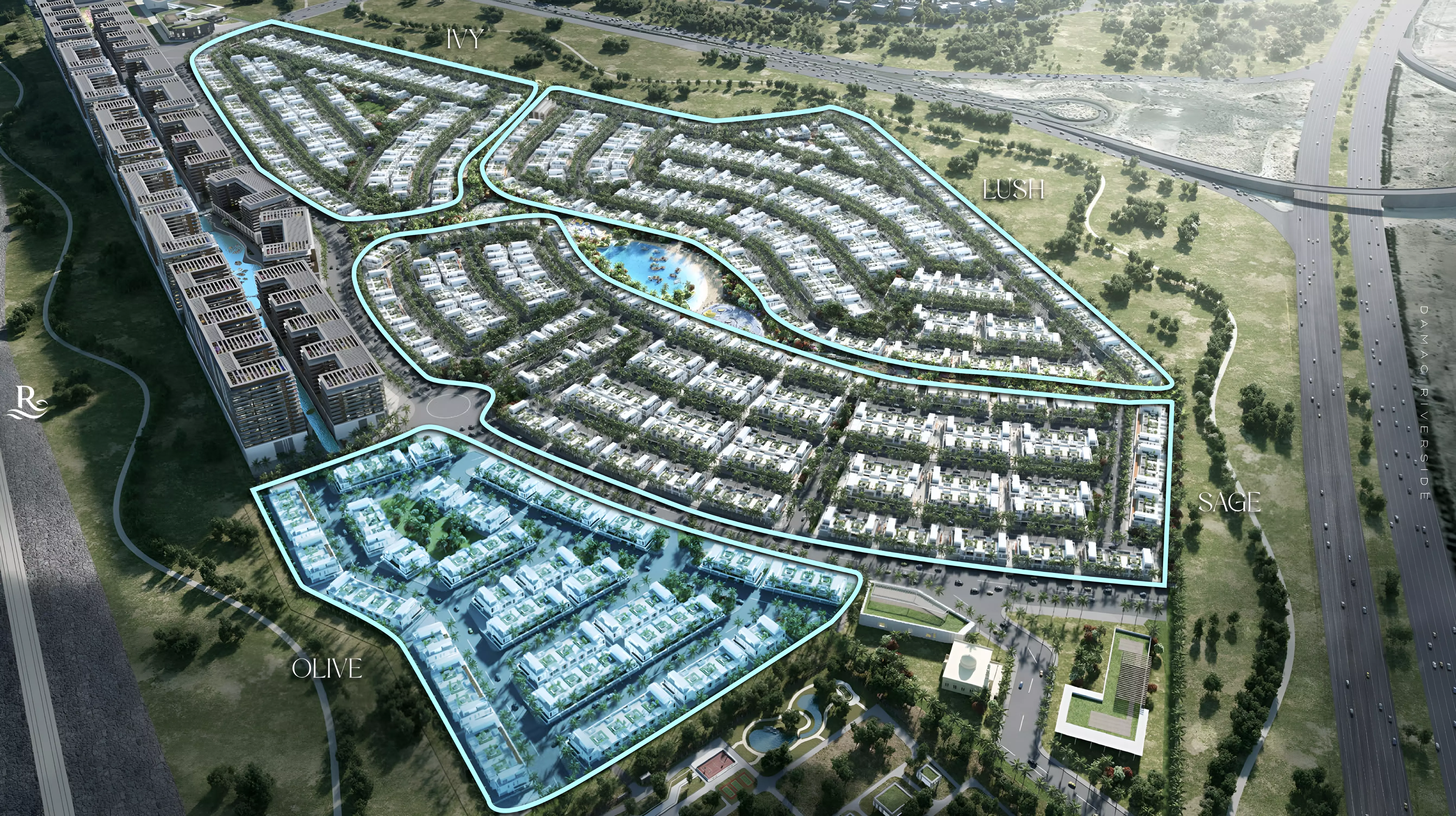 Damac Riverside - Olive – master plan