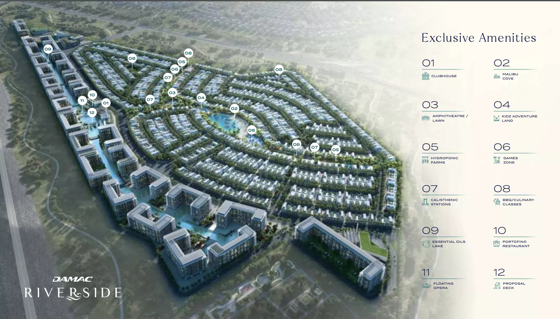 Damac Riverside – master plan