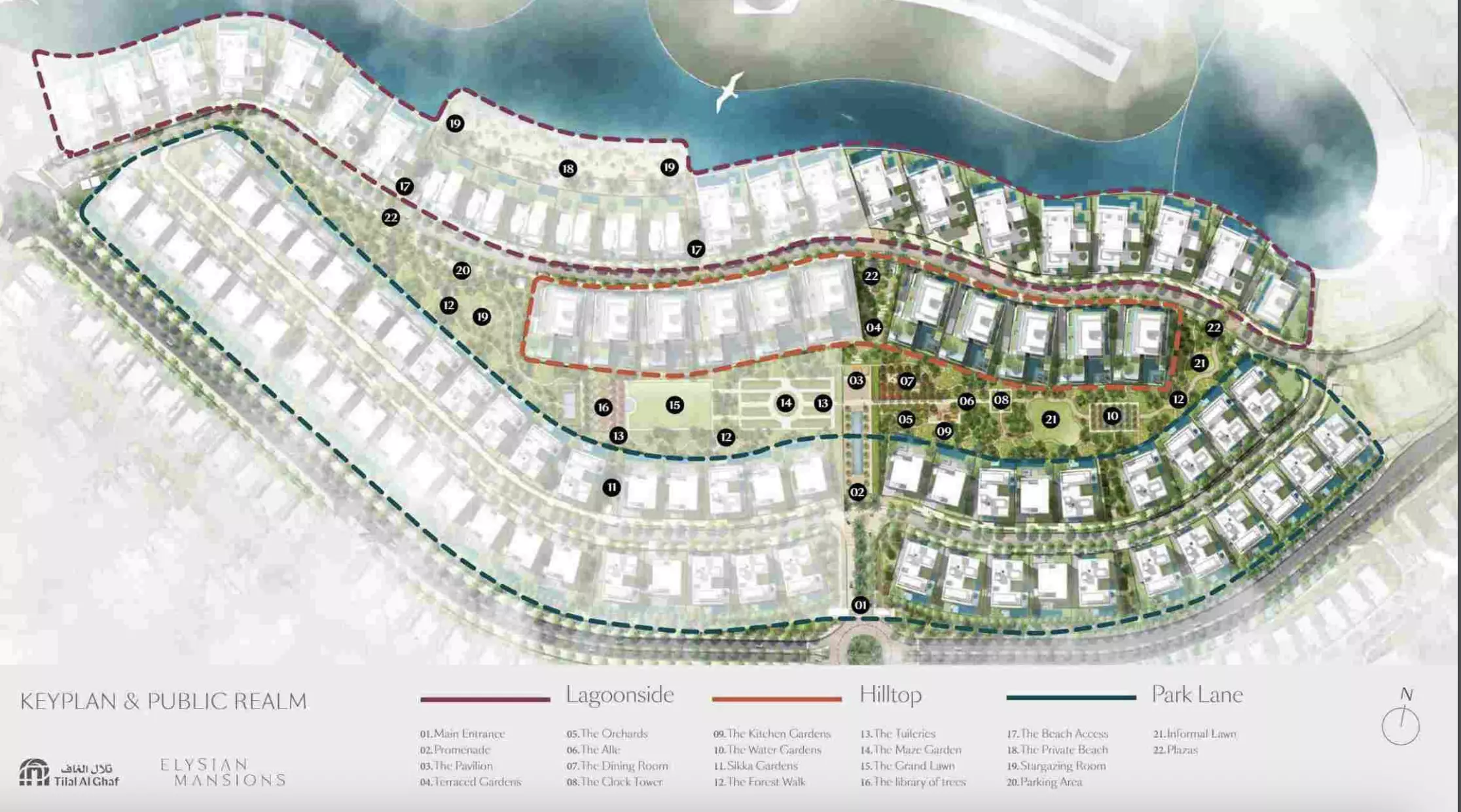 Elysian Mansions By Majid Al Futtaim – master plan