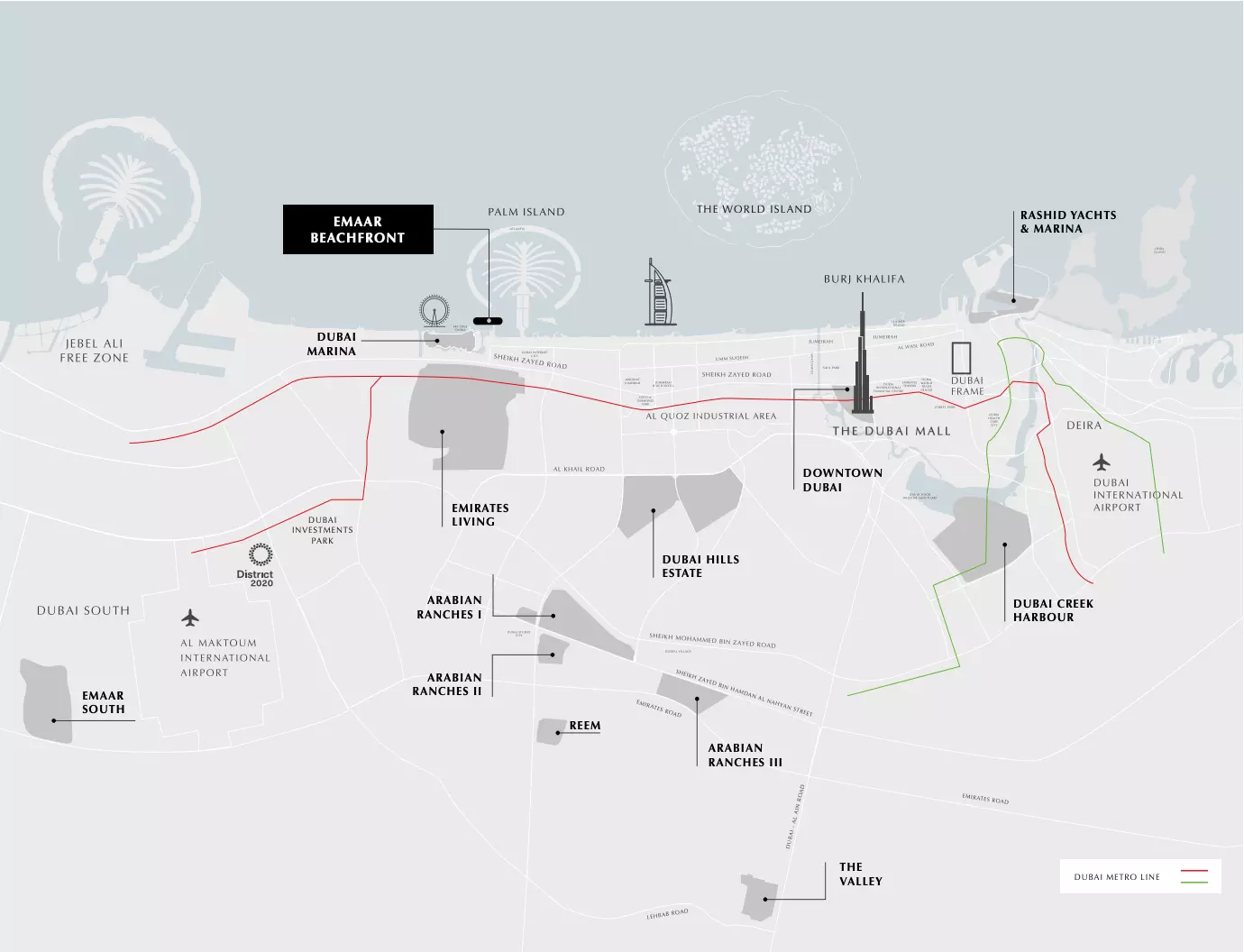 Emaar Beachgate – master plan