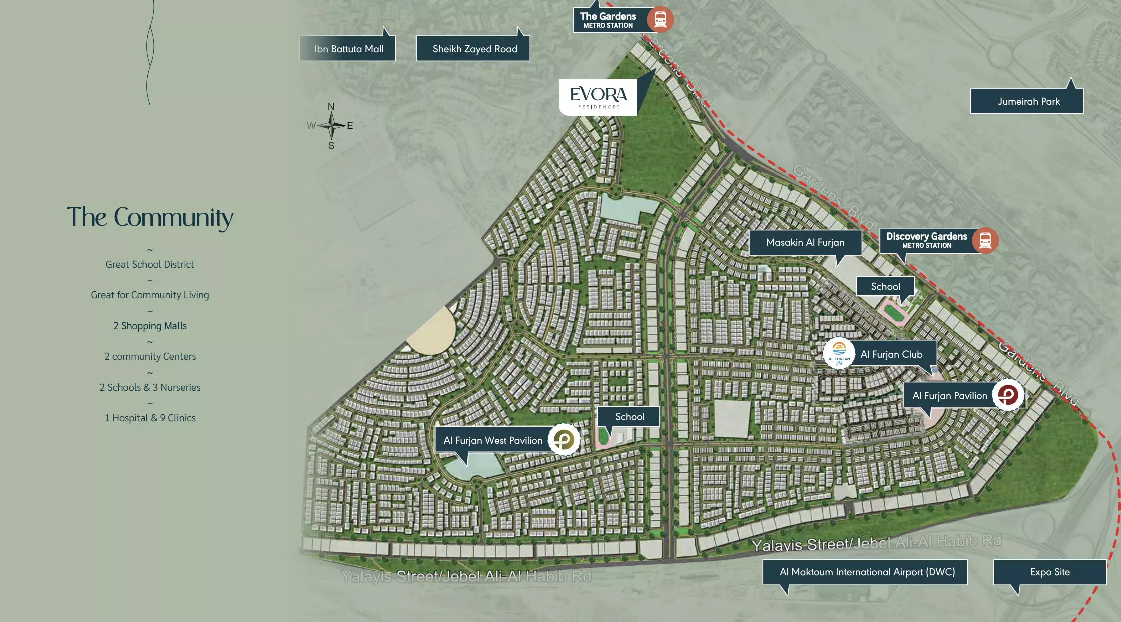 Evora Residences – master plan