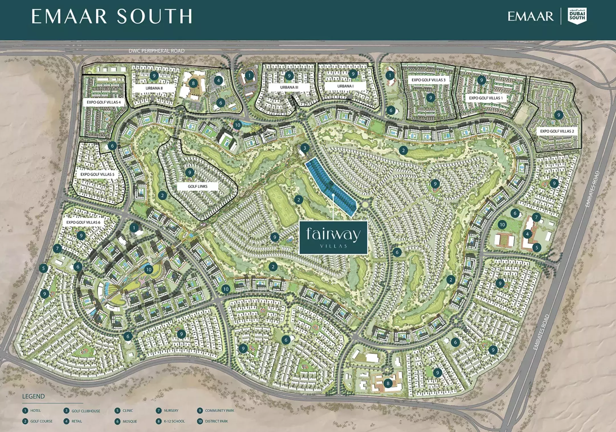 Fairway Villas By Emaar – master plan