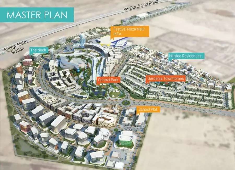 Gardenia Townhomes Phase 2 By Wasl – master plan