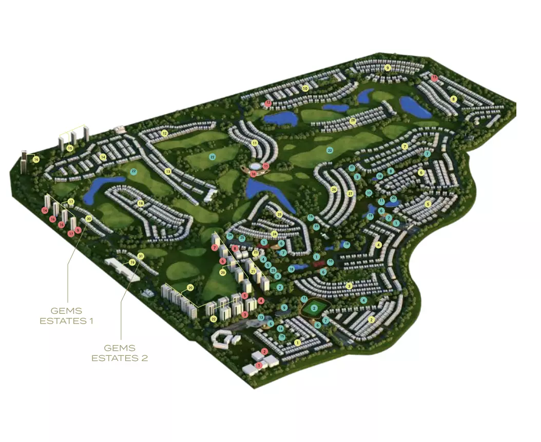 Gems Estates By Damac – master plan