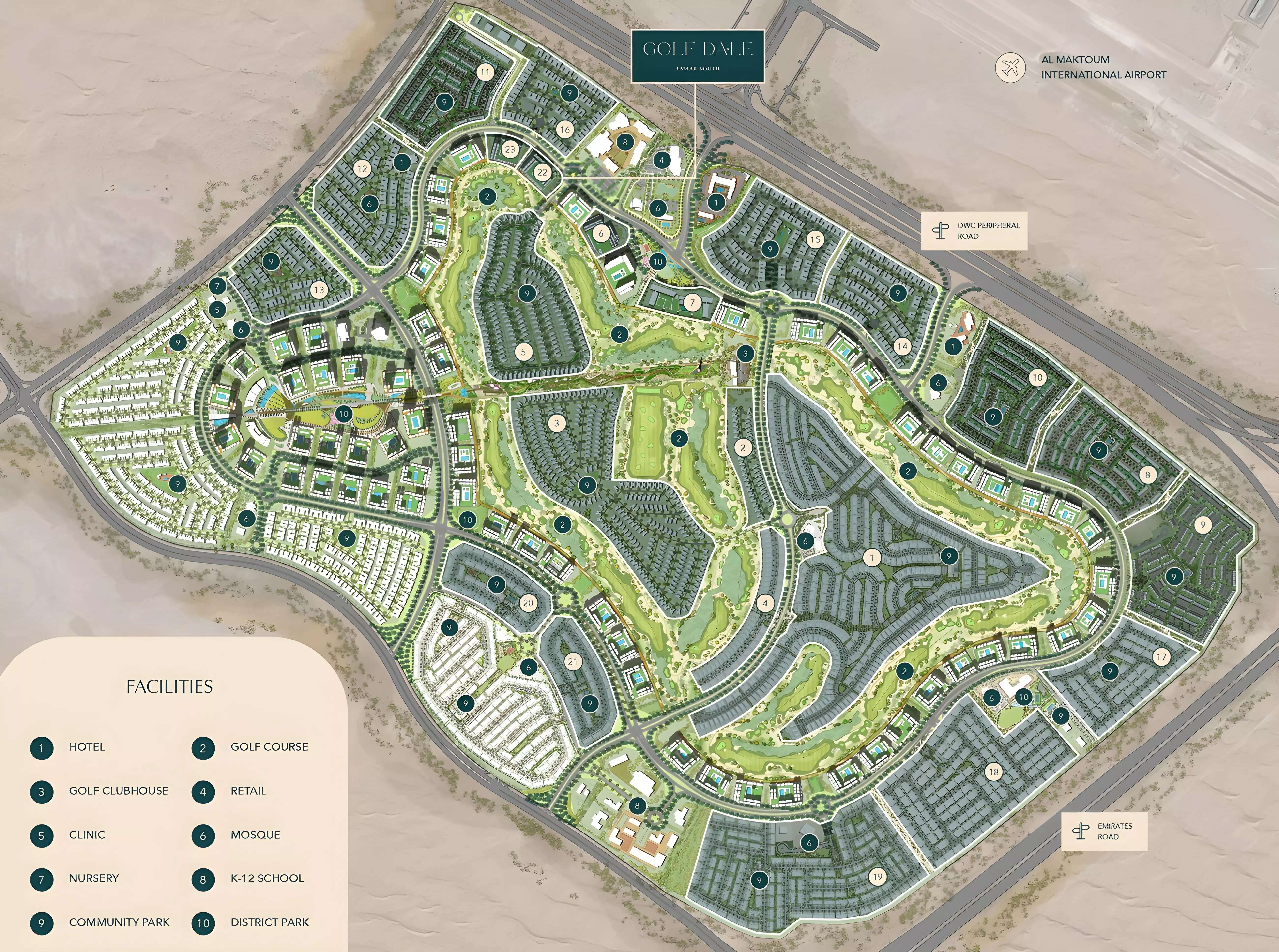 Golf Dale – master plan
