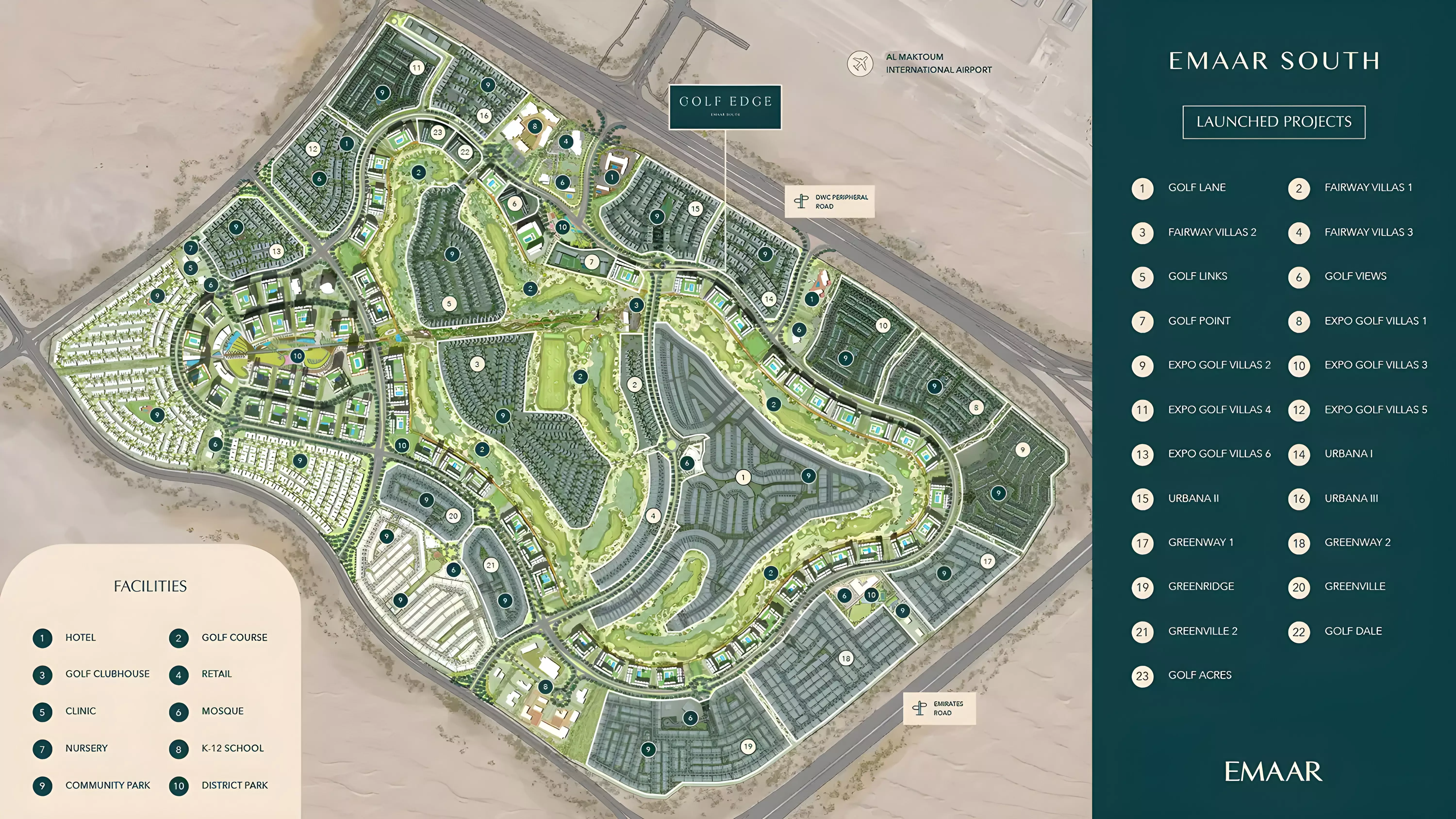 Golf Edge – master plan
