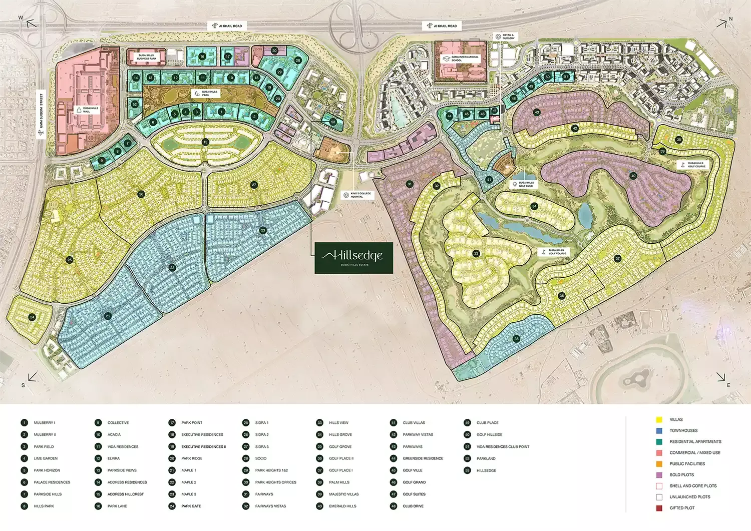 Hillsedge – master plan