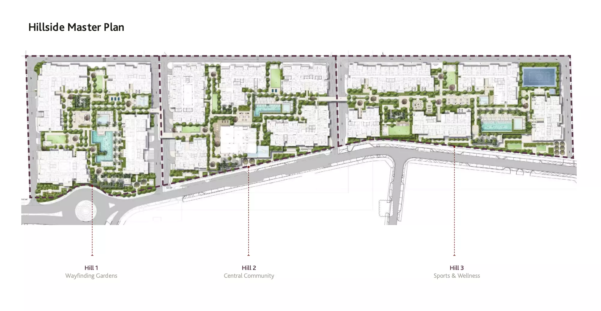 Hillside Residences By Wasl Properties – master plan