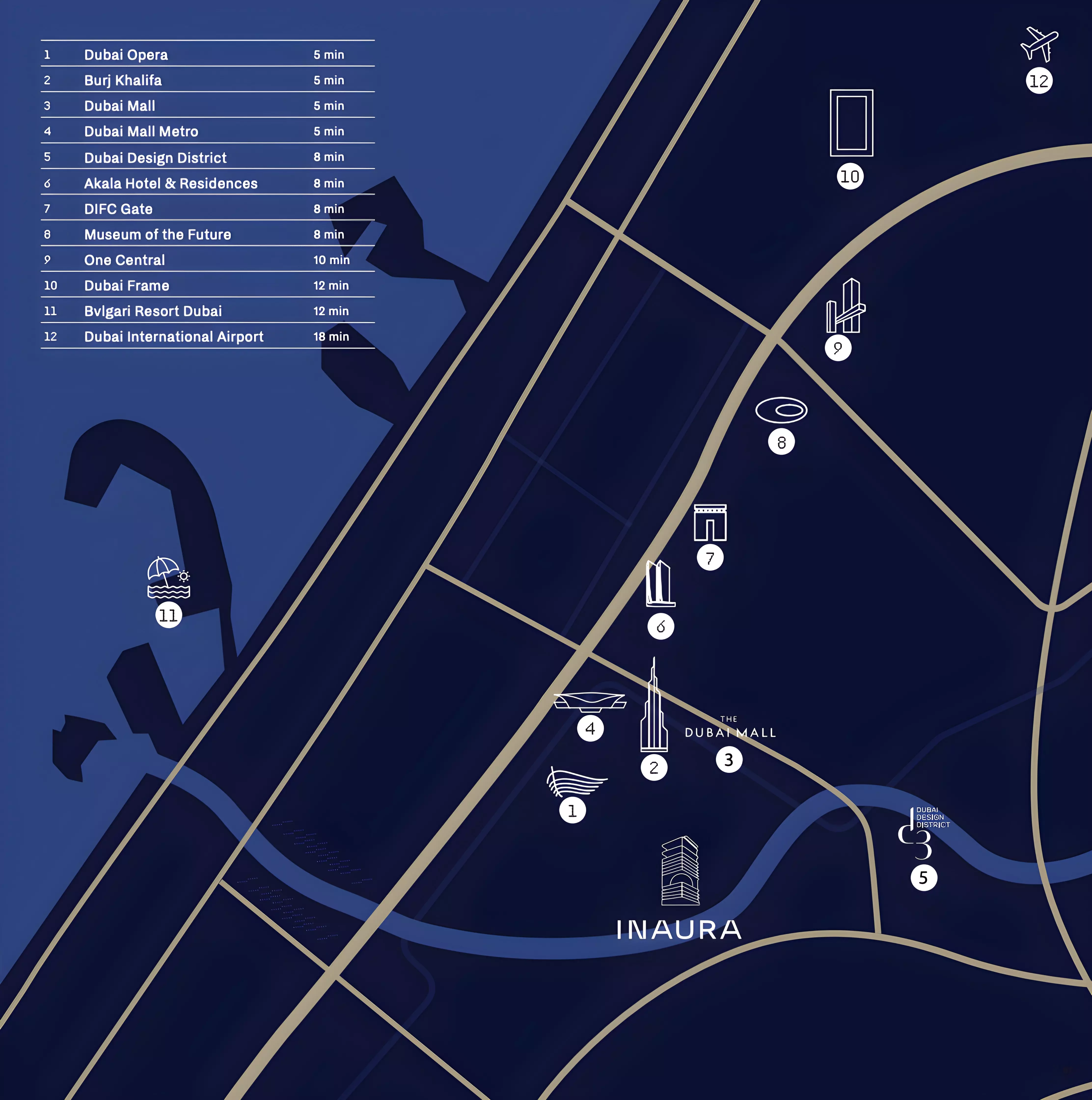 Inaura Hotels & Residences – master plan
