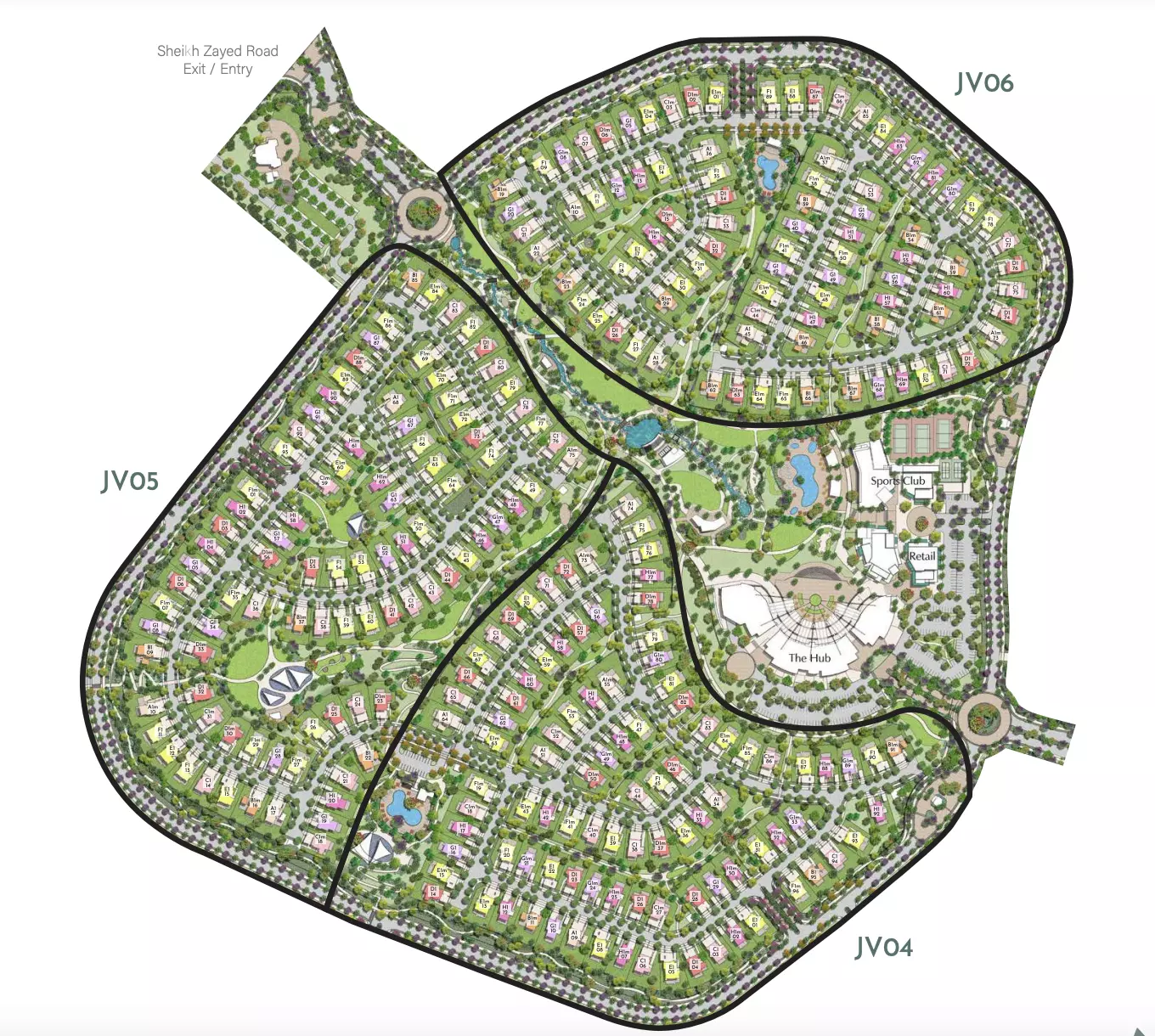 Jebel Ali Village Townhouses Phase 2 By Nakheel – master plan