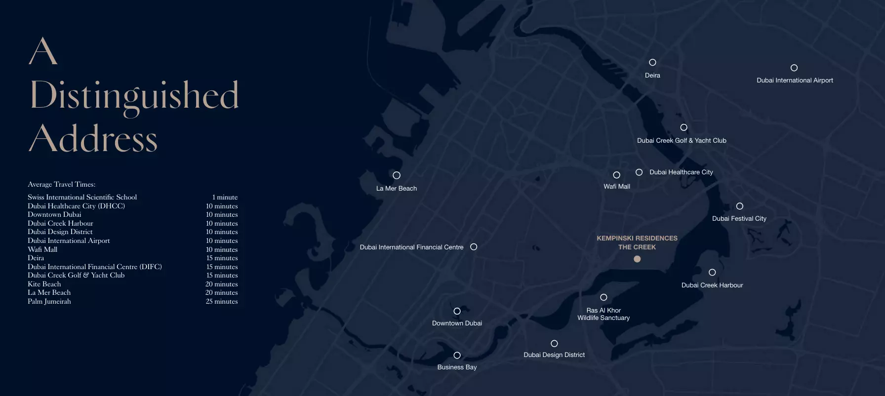 Kempinski Residences – master plan