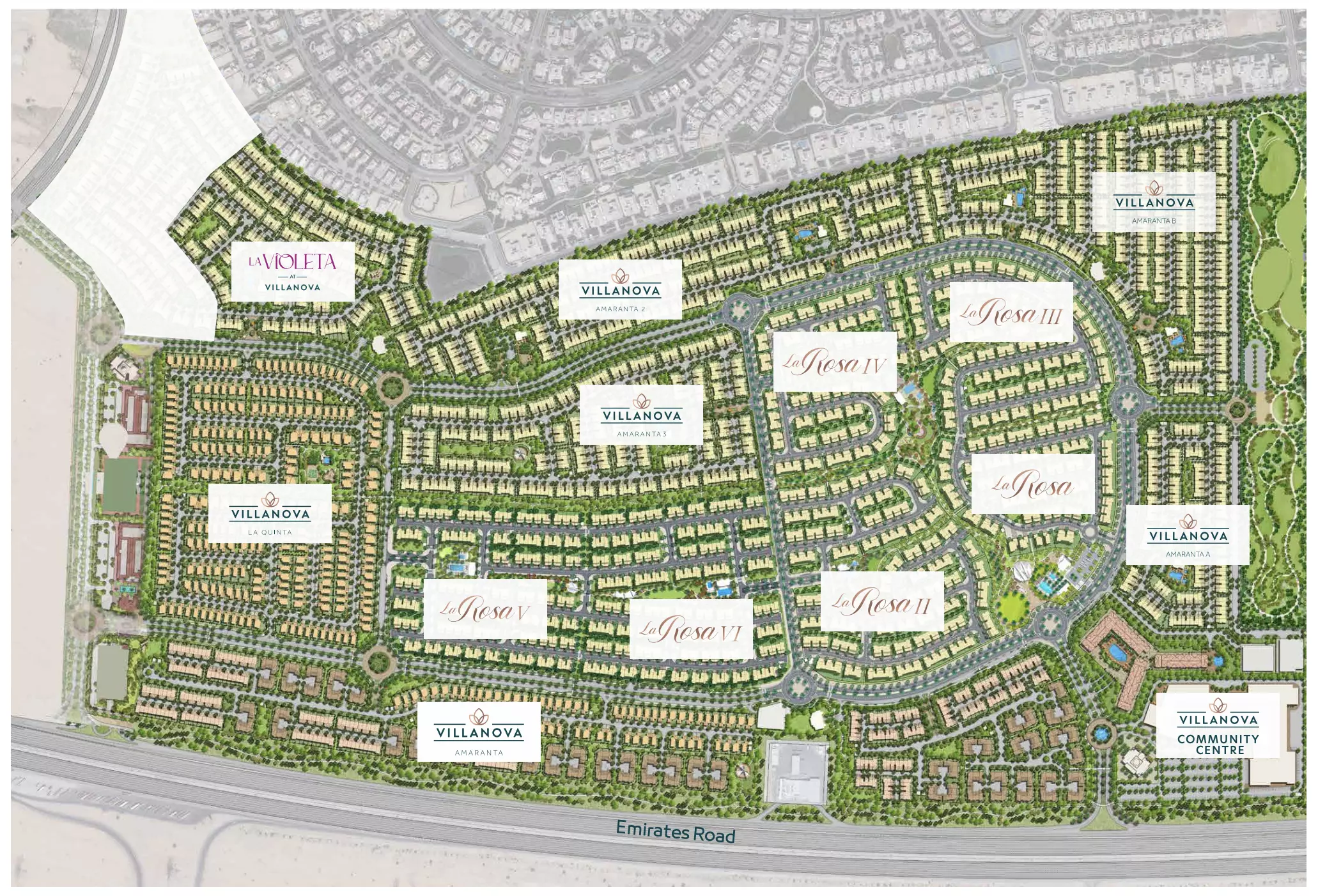La Violeta By Dubai Properties – master plan