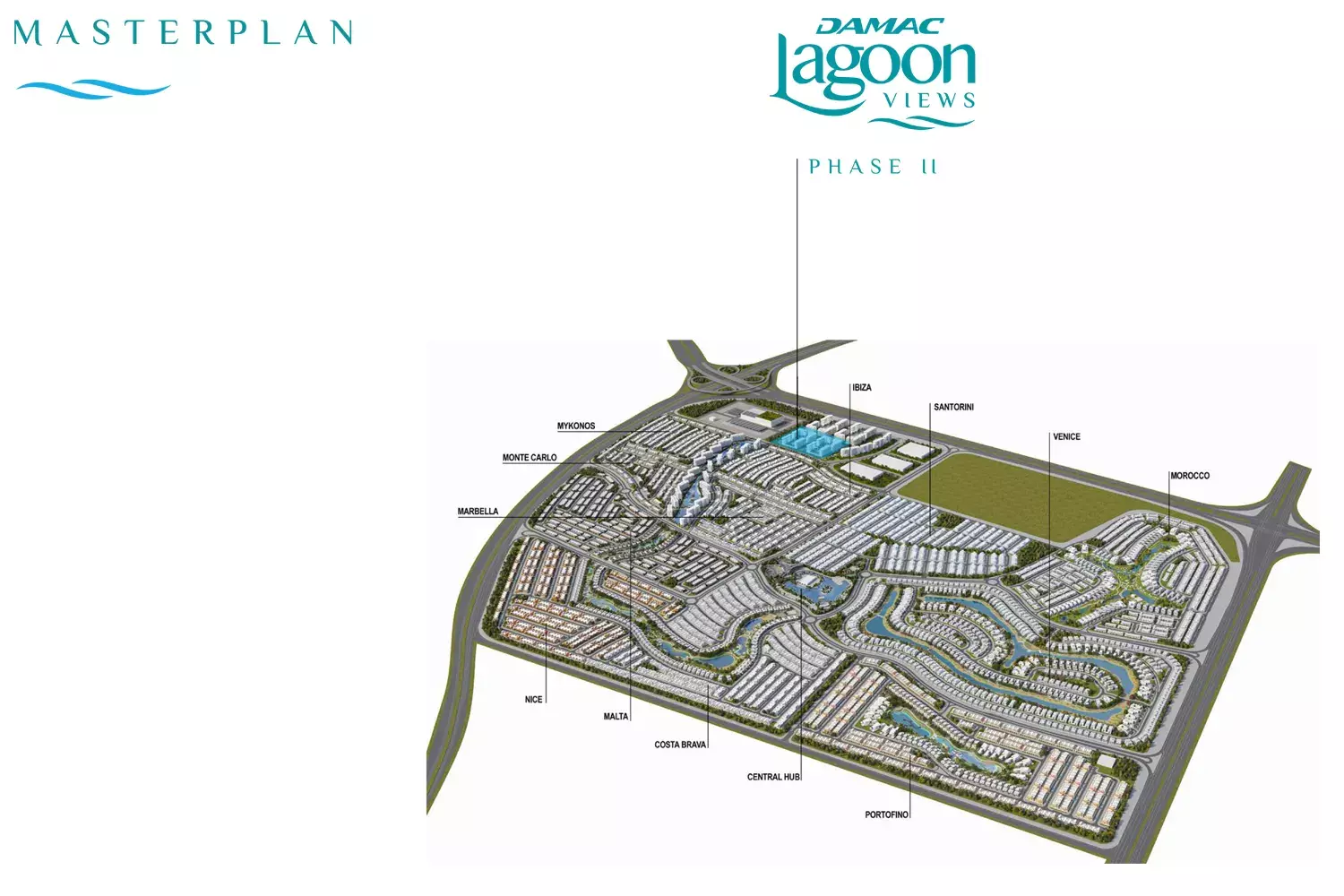 Lagoons Views Phase 2 By Damac – master plan