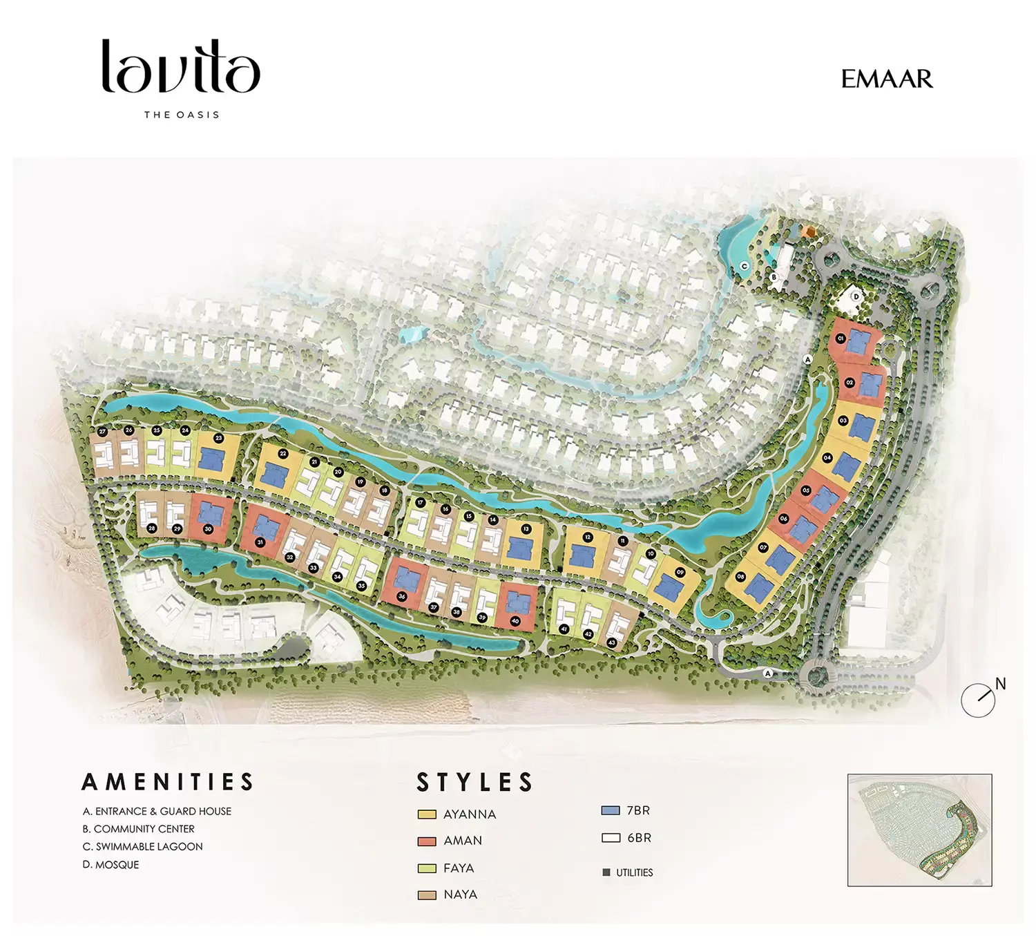 Lavita The Oasis – master plan