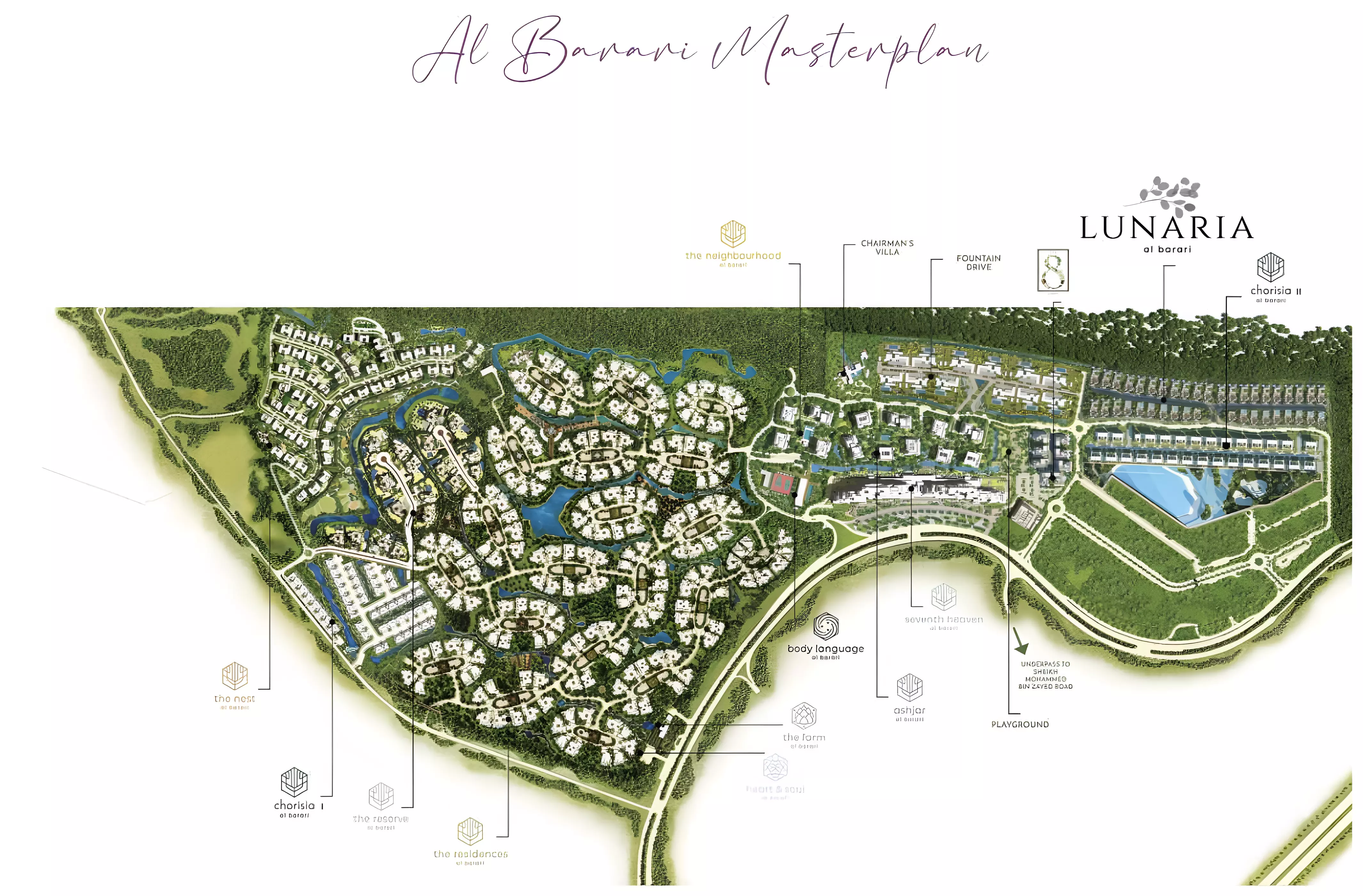 Lunaria Al Barari – master plan
