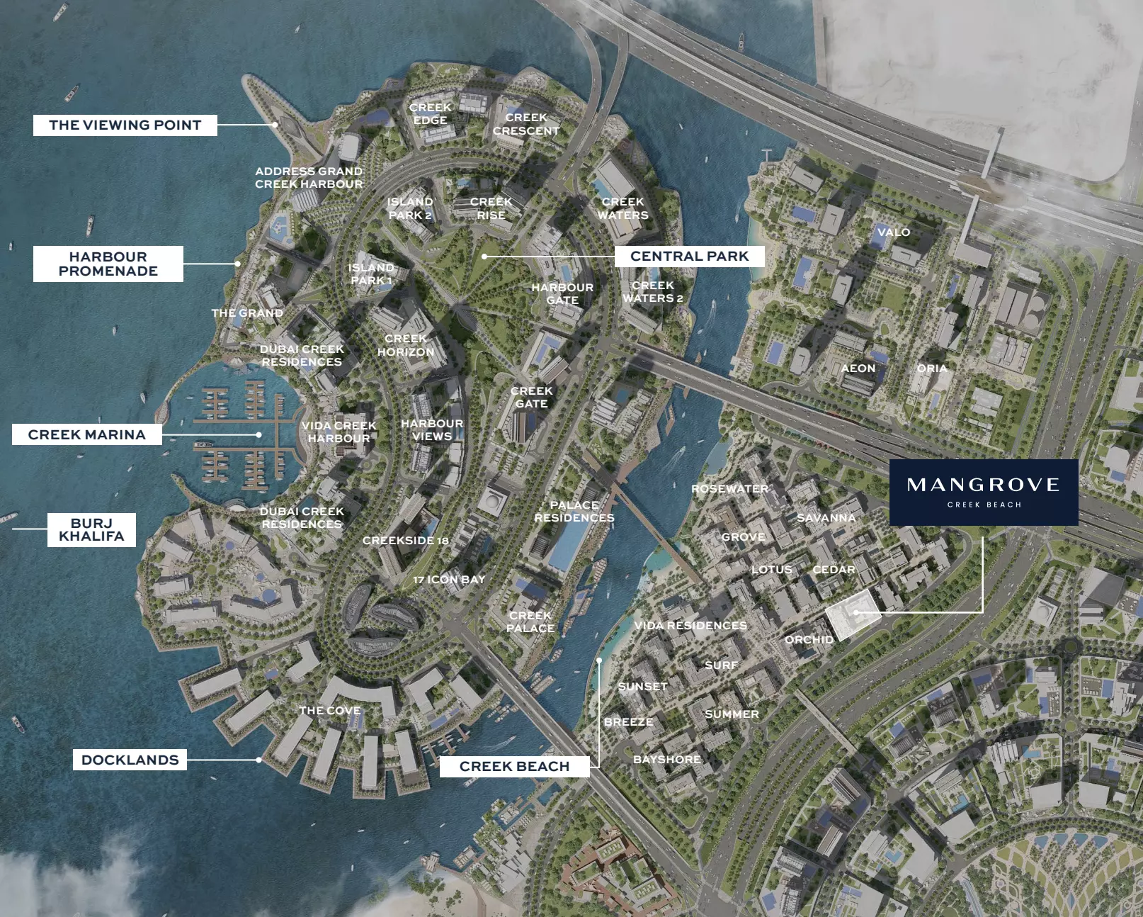 Mangrove By Emaar – master plan