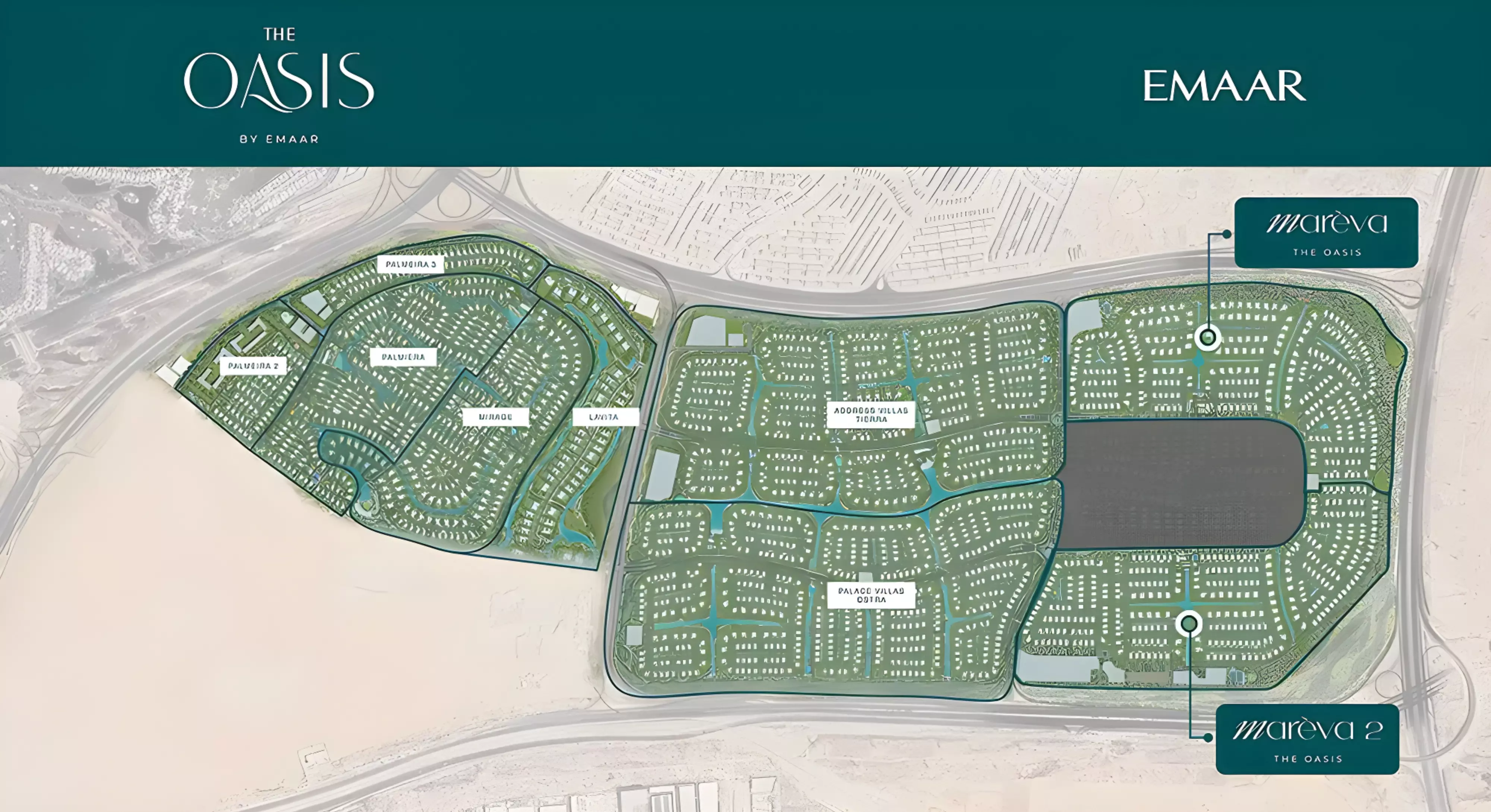 Mareva The Oasis – master plan