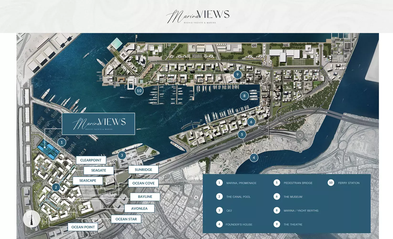 Marina Views – master plan