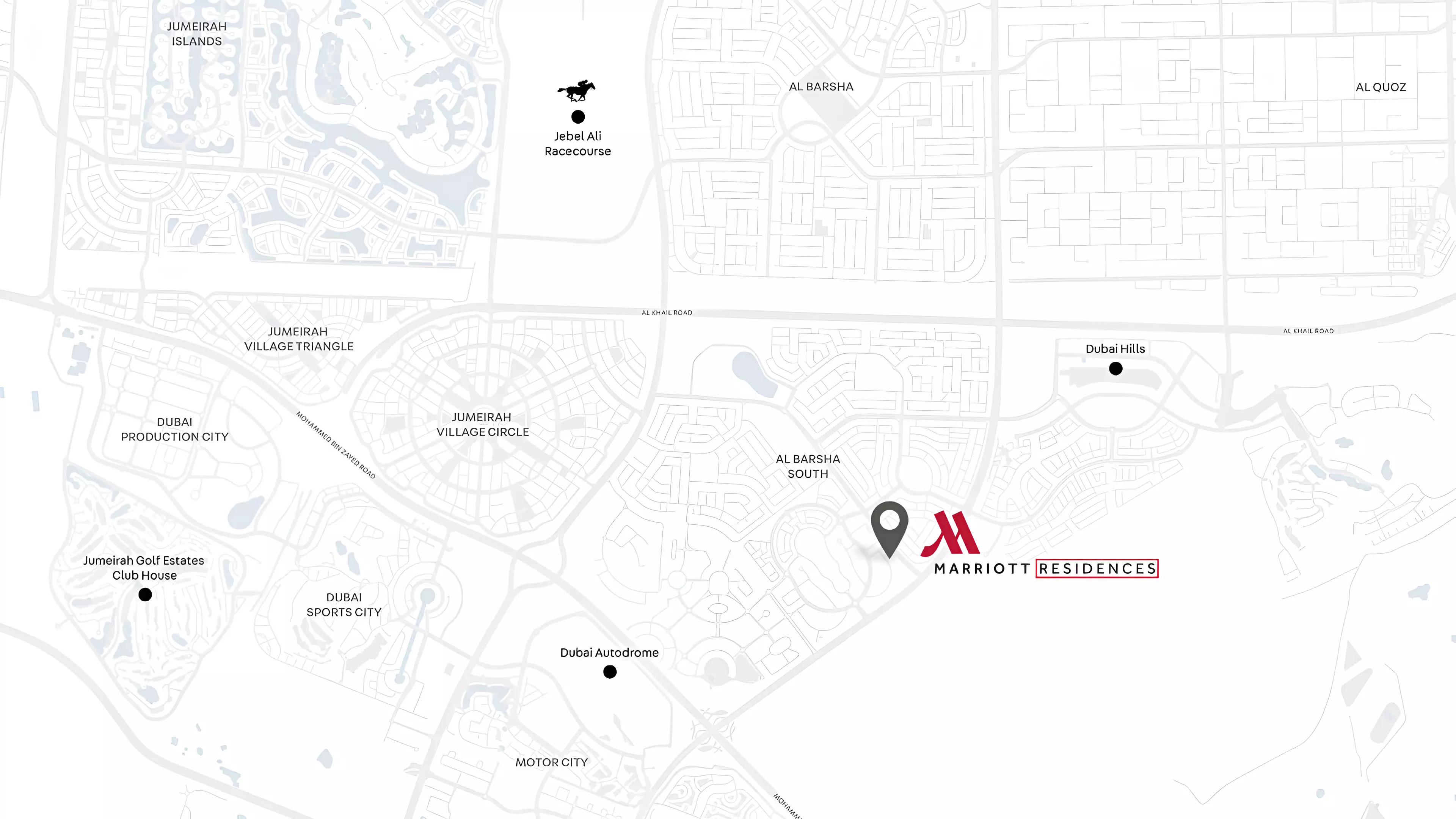 Marriott Executive Apartments At Al Barsha South – master plan
