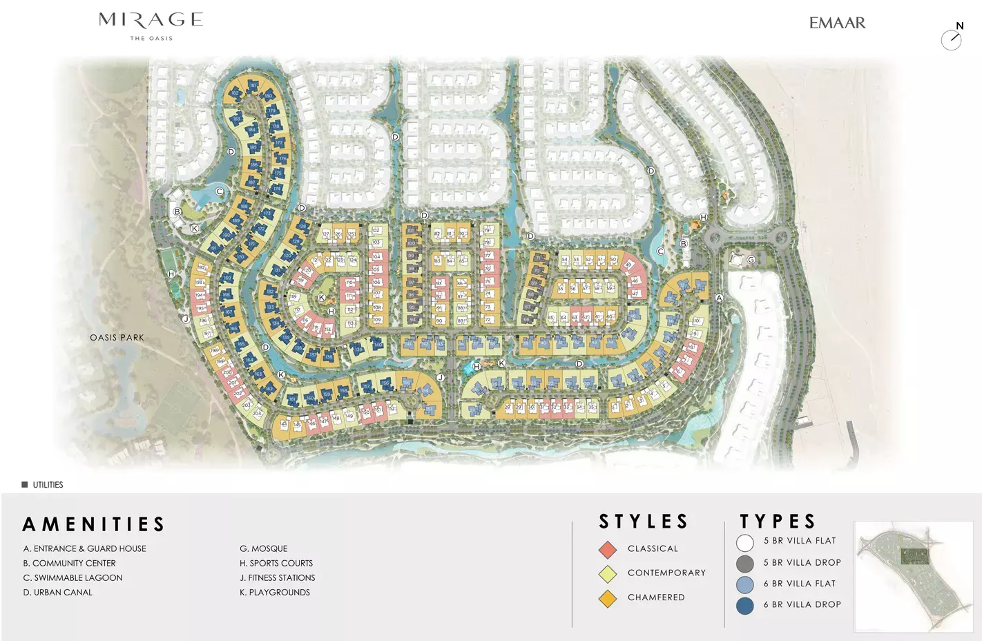 Mirage The Oasis – master plan