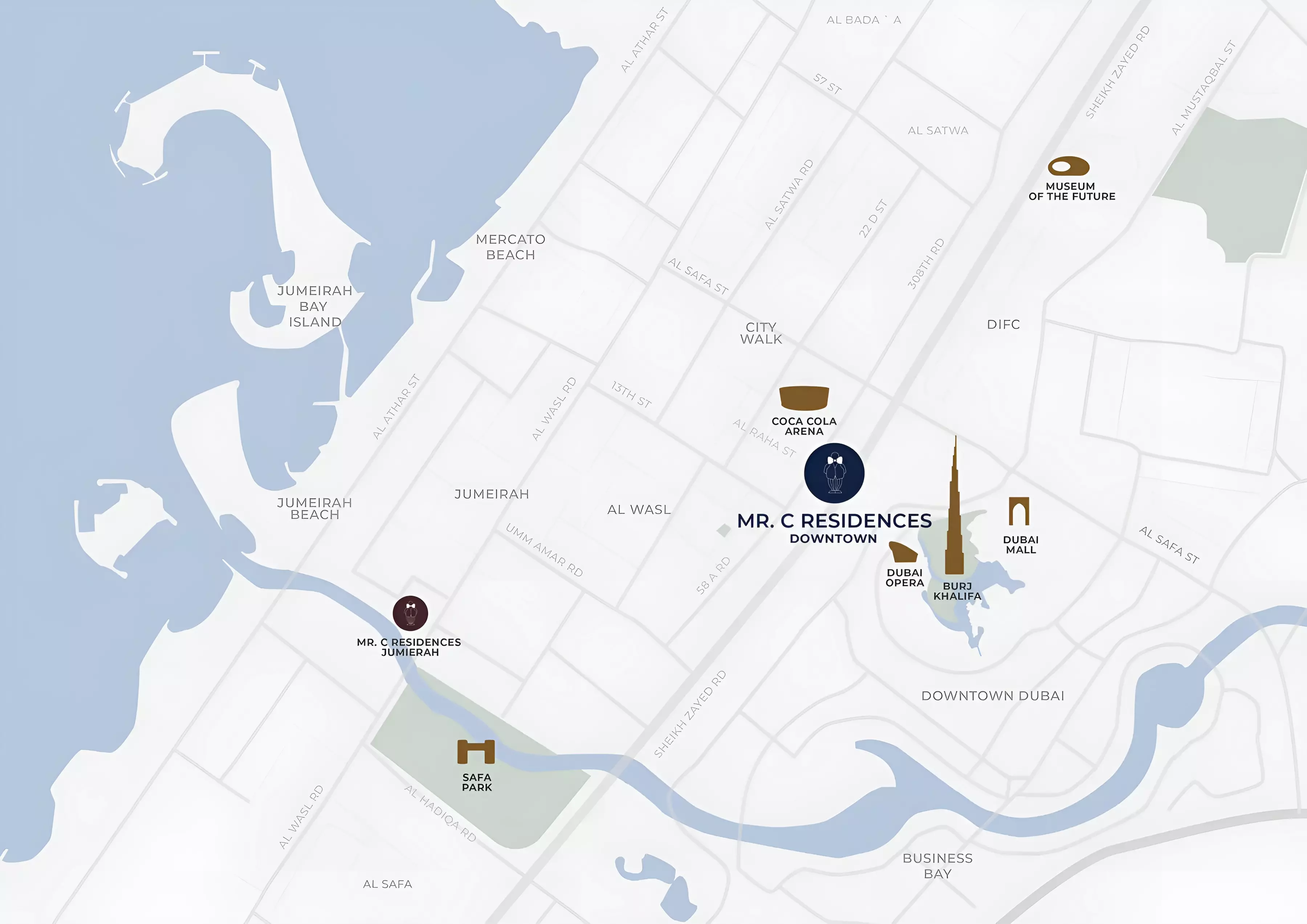Mr C Residences Downtown – master plan